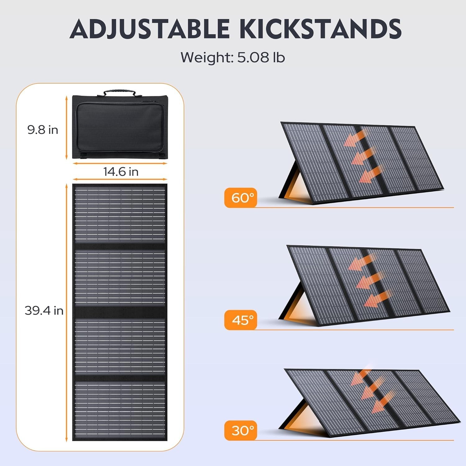 60W Foldable Solar Panel Charger: Efficient Power Solution for Camping Trips