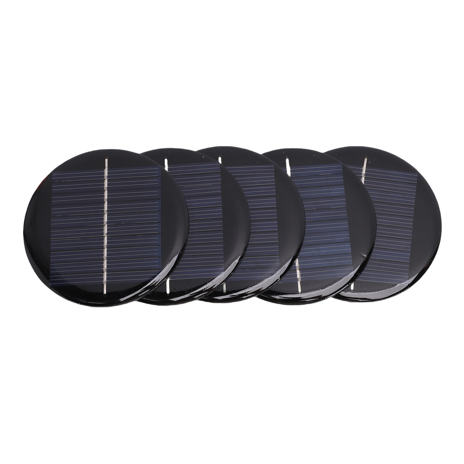 5pcs Round Monocrystalline Silicon Solar Panel For Small Devices