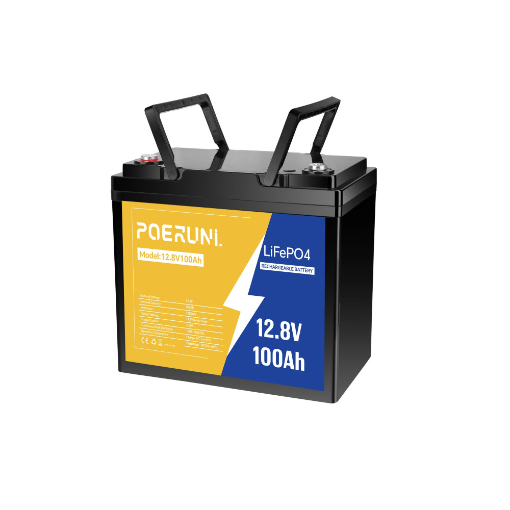 1/2/4Pack 12V 100Ah LiFePO4 Lithium Battery Built-in BMS Deep Cycle for Solar RV