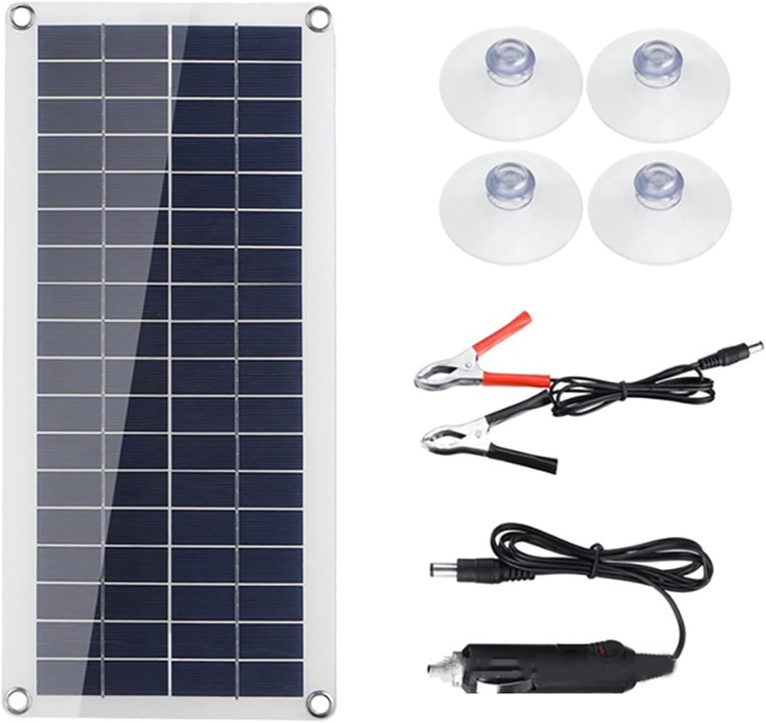 Flexible 12V Solar Panel Kit – 10W Trickle Charger for Eco-Friendly Adventures