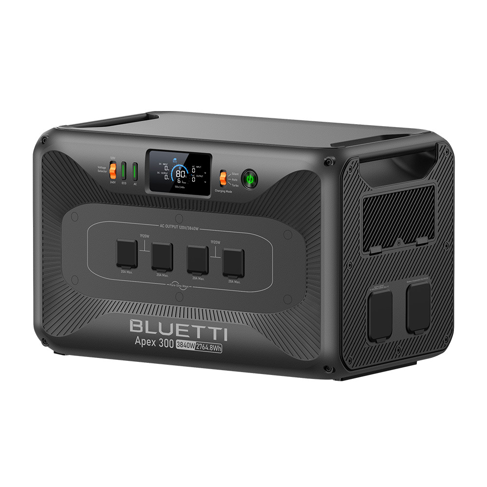 BLUETTI Apex 300 3840W 2764Wh+B300K+Optional Solar Panels 200W/350W for Backup