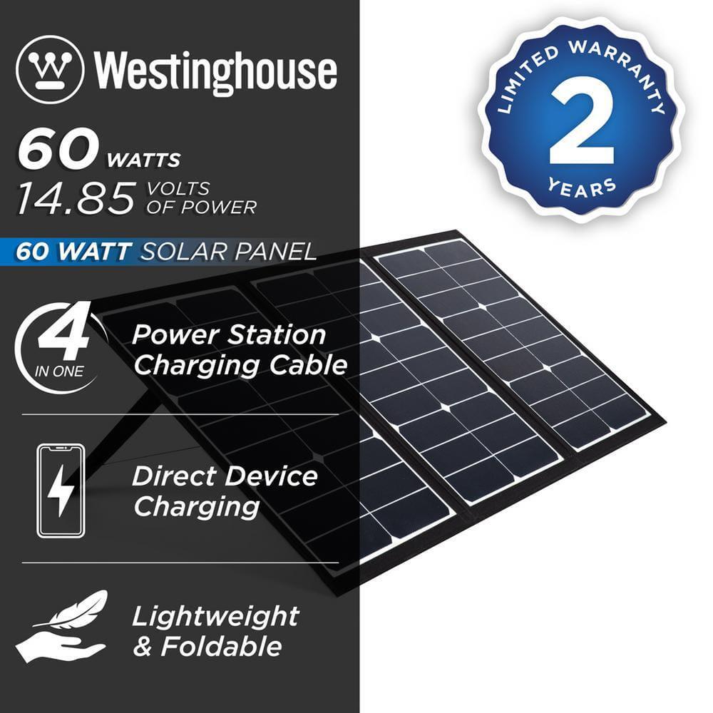Westinghouse Solar Panel Portable 60-Watt for iGens Portable Power Stations