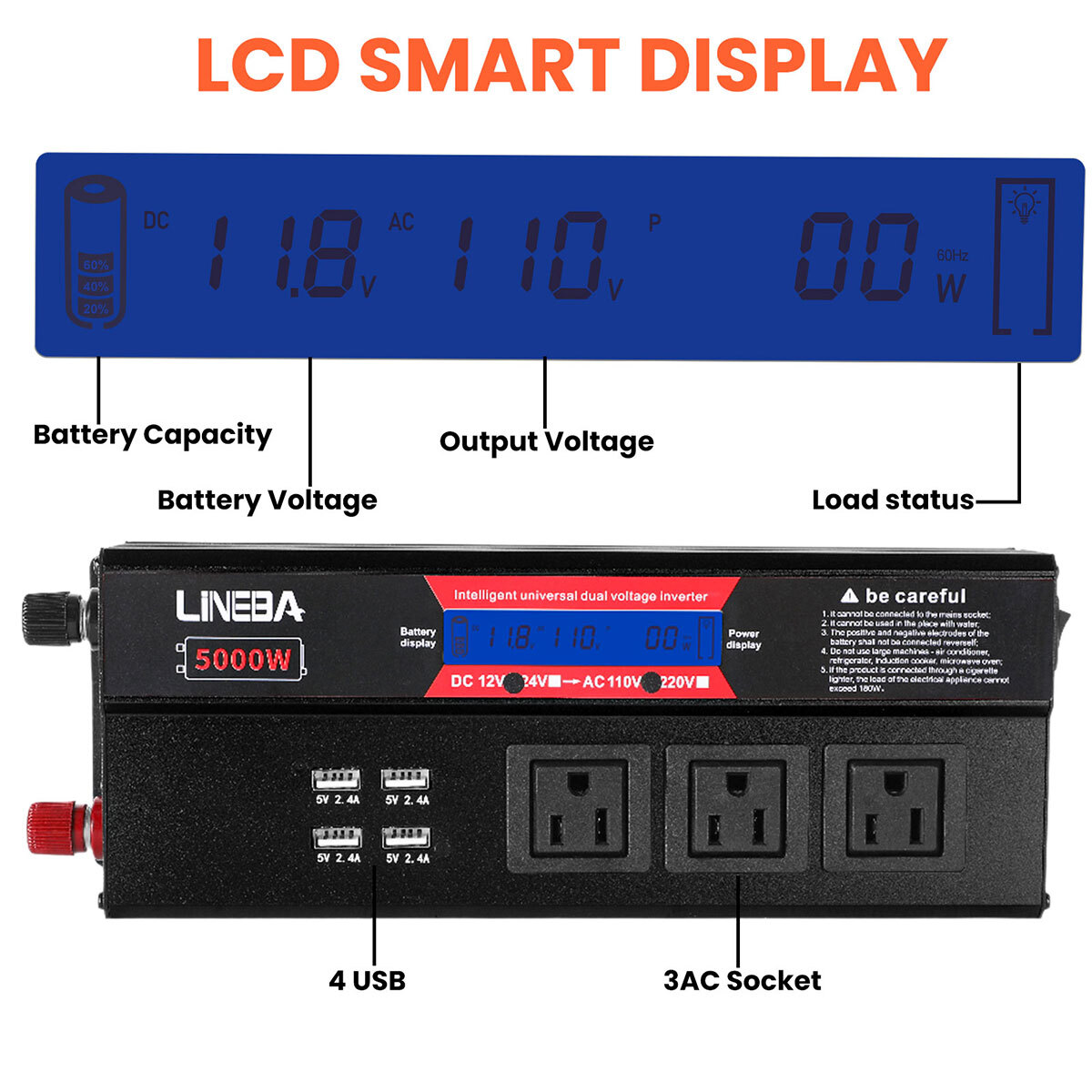 5000W Complete Solar Panel Kit Solar Power Generator 100W 200W Panel & Inverter