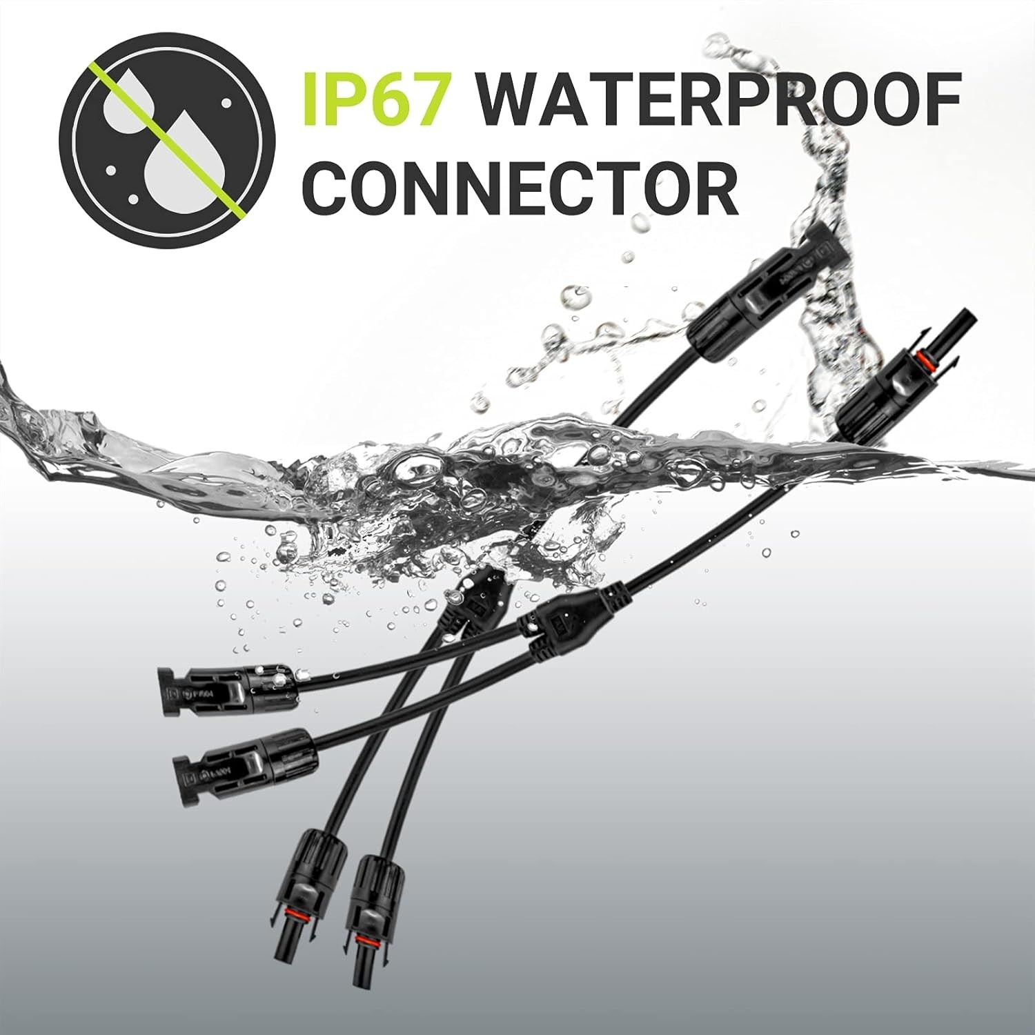 Weatherproof Solar Branch Connector Kit – 2 to 1 Y Cable for Easy Installation