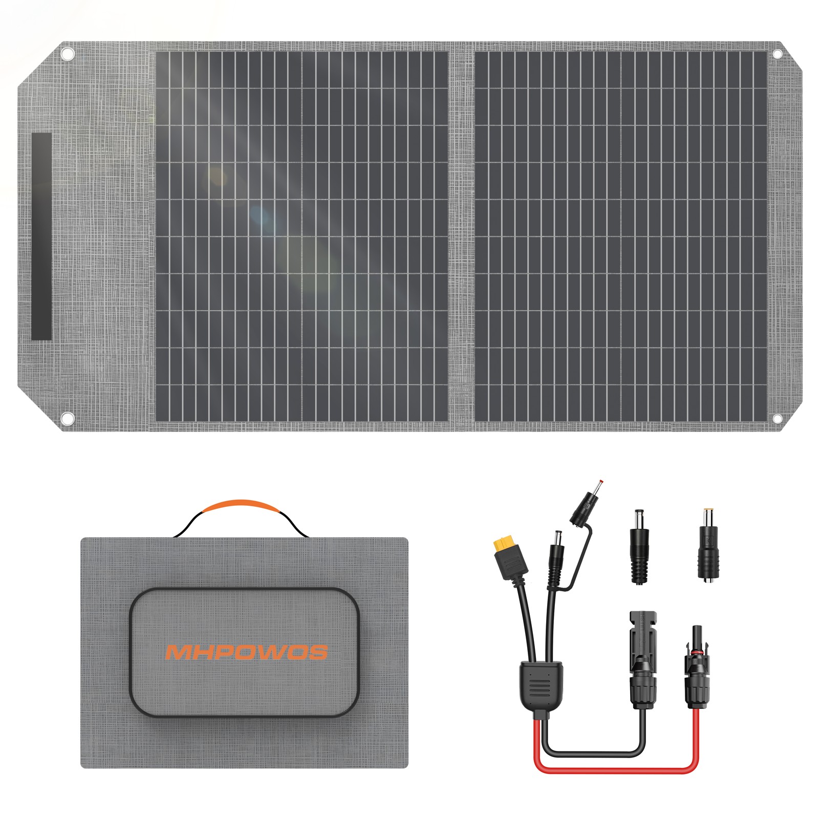 Mhpowos 100w solar panel Portable for Camper Camping outdoor Hiking solarcharger