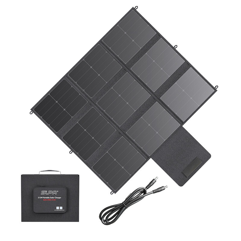 SUPA Portable 215W Solar Panel for camping, off-grid, projects