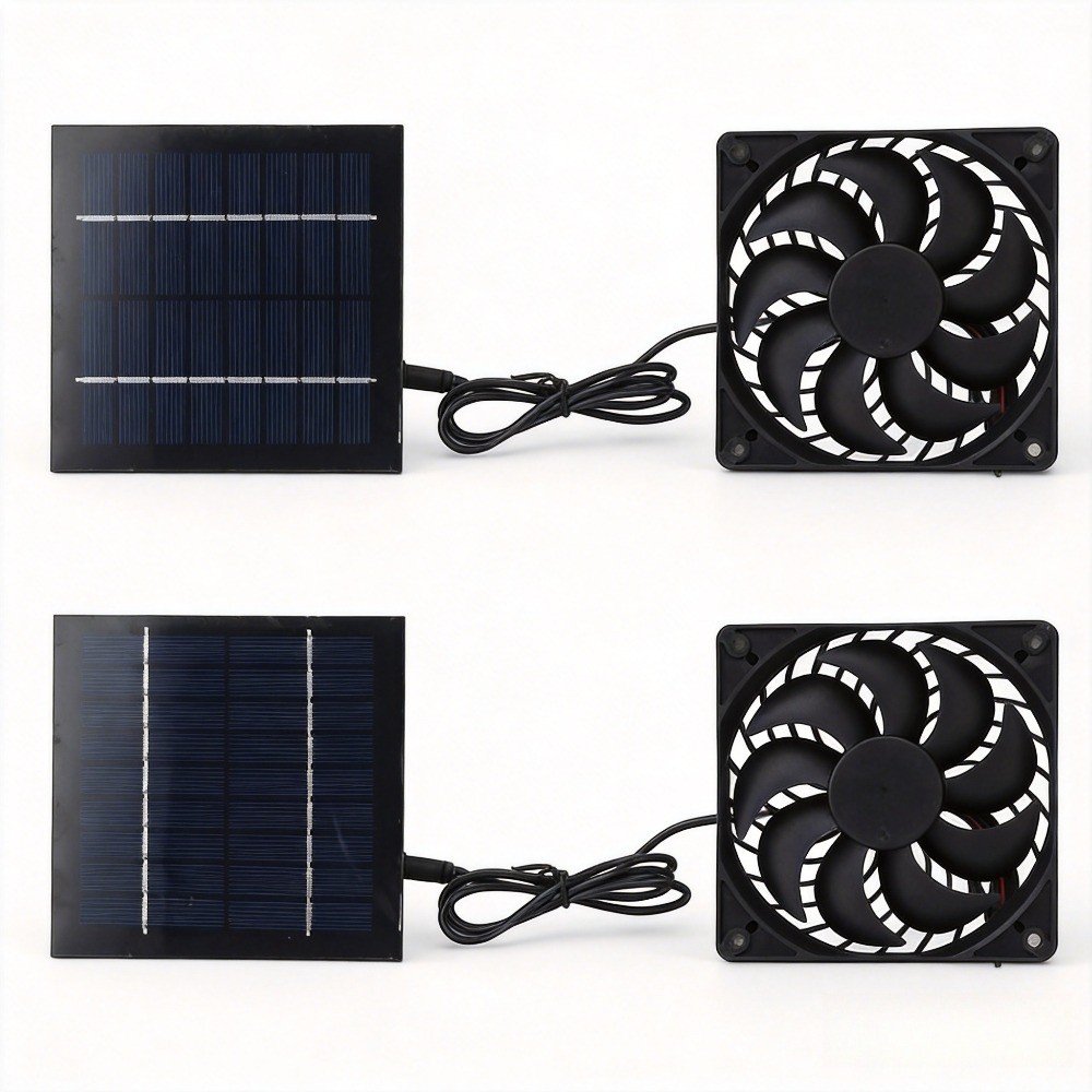 6/4/2/1 solar powered fan,suitable for chicken coop cages