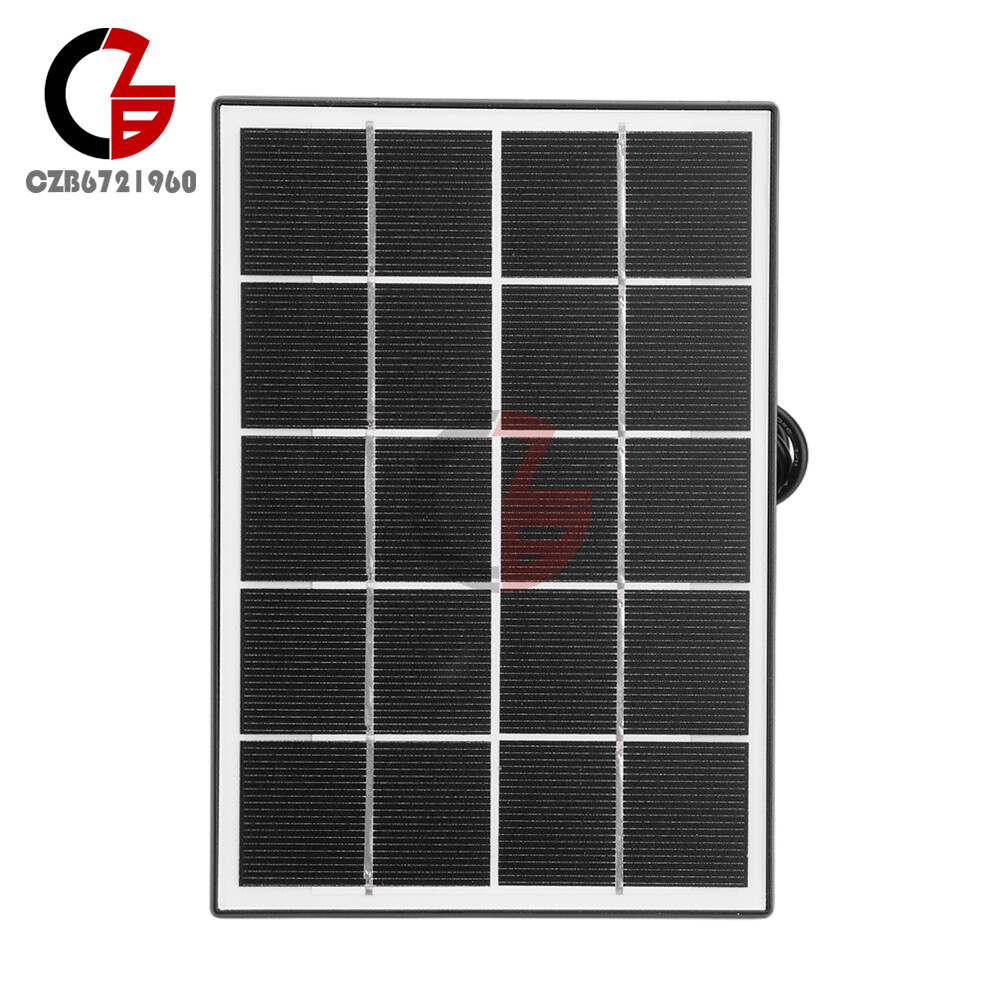 8W 5V Microcrystal Solar Panel with Mounting Brackets Security Camera Water Pump