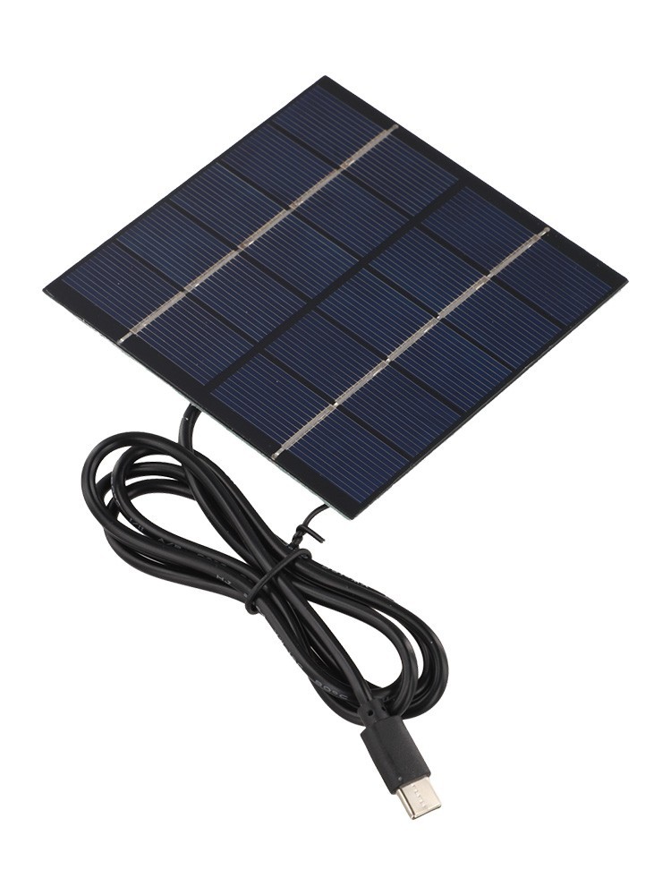 Outdoor Charger Compact Charging Solution 1 Meter USB Cable 1.5W Solar Output