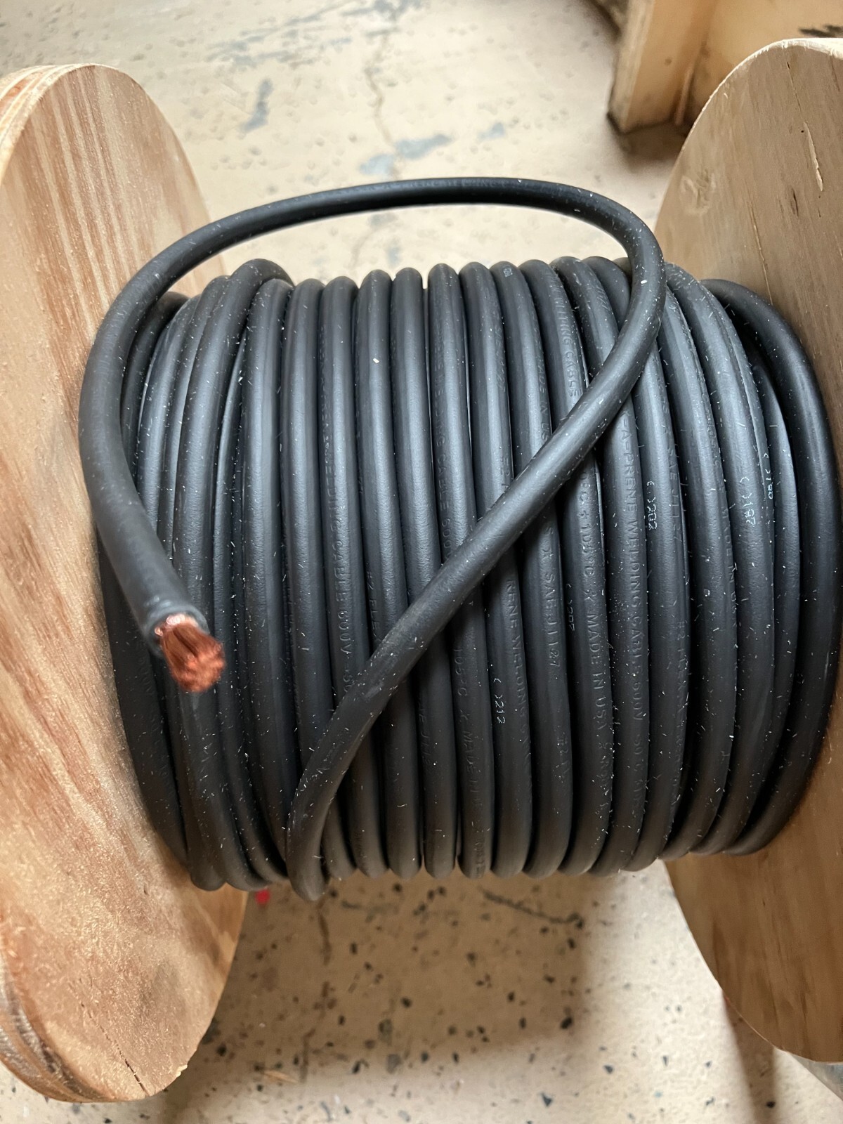 Black / Red 2 AWG Flexible Battery / Welding Cable Made in USA
