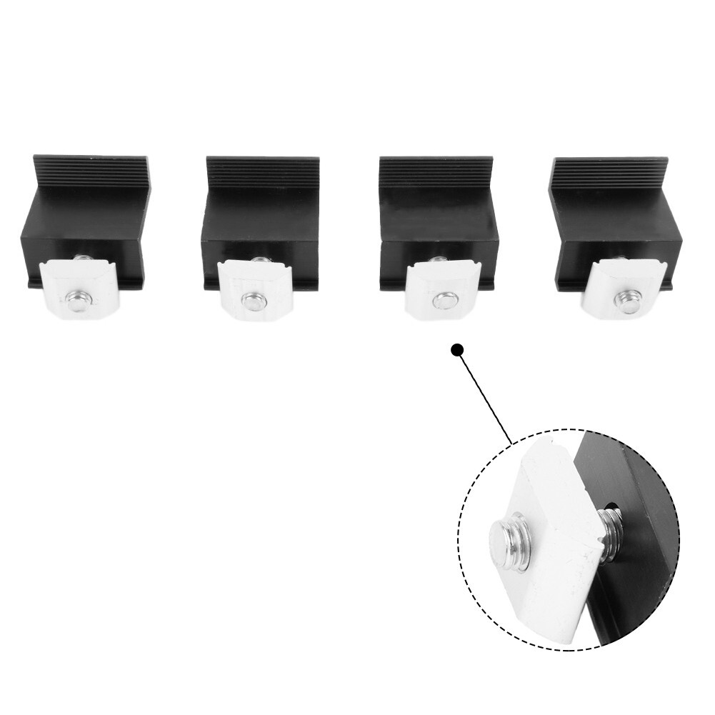 Solar Panel Support Clamp 4/10Pcs Medium Mounting PV Parts Photovoltaic