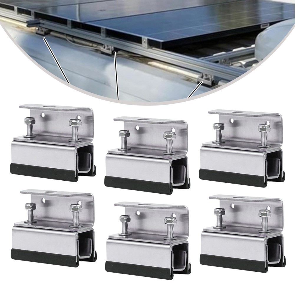 6pcs Photovoltaic Accessories Bracket Set for RV and Yacht Roof Box Stability