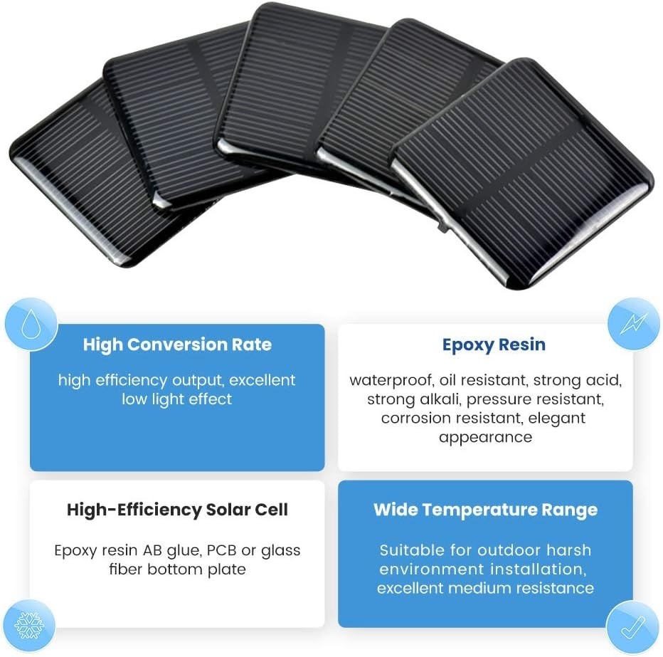 Ultimate 10pcs Solar Cells Set – High Conversion Efficiency for Solar DIY Builds