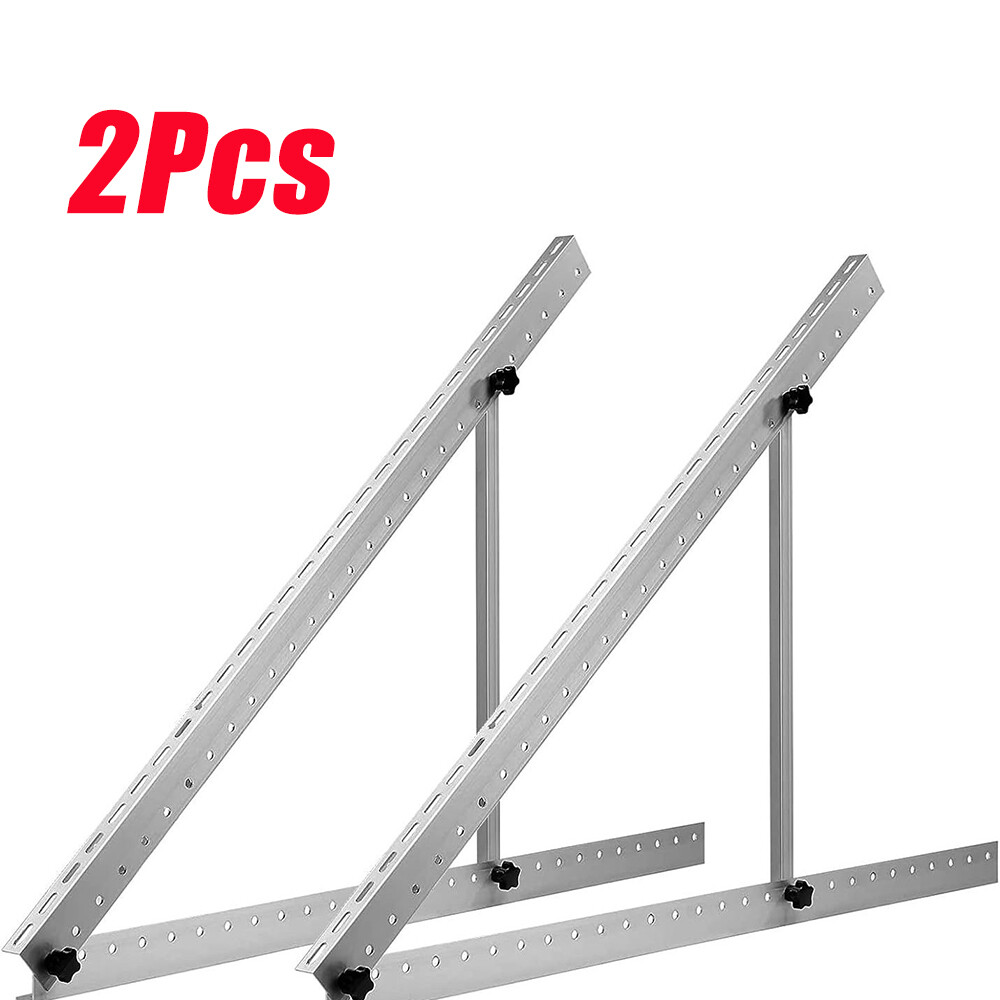 Solar Panel RV Tilt Mount (1/2 Pair) Brackets Roof Flat Surface Adjustable Frame