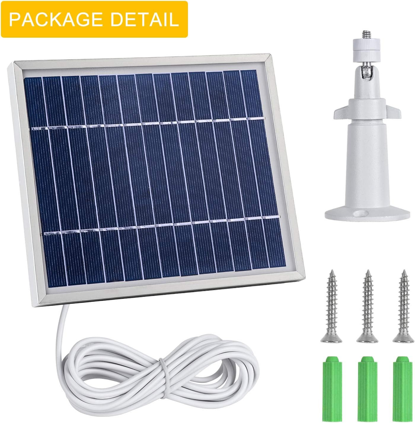 Solar Panel Compatible with Arlo Pro and Arlo Pro 2, 11.8Ft Outdoor Power Chargi
