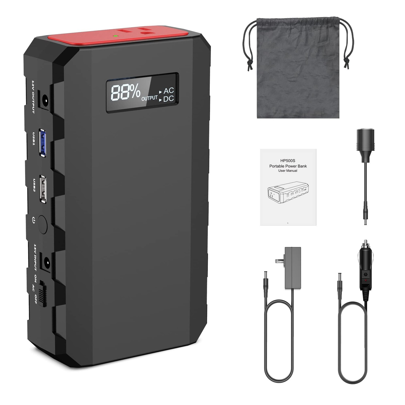 88Wh Portable Power Station 24000mAh Camping Solar Generator(Solar Panel Not …