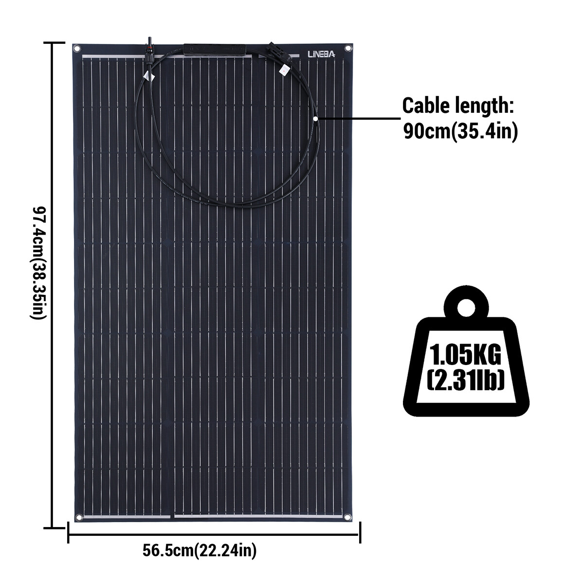 12V 200W Flexible Solar Panel Mono Caravan Camping Home Battery Charger 100 Watt