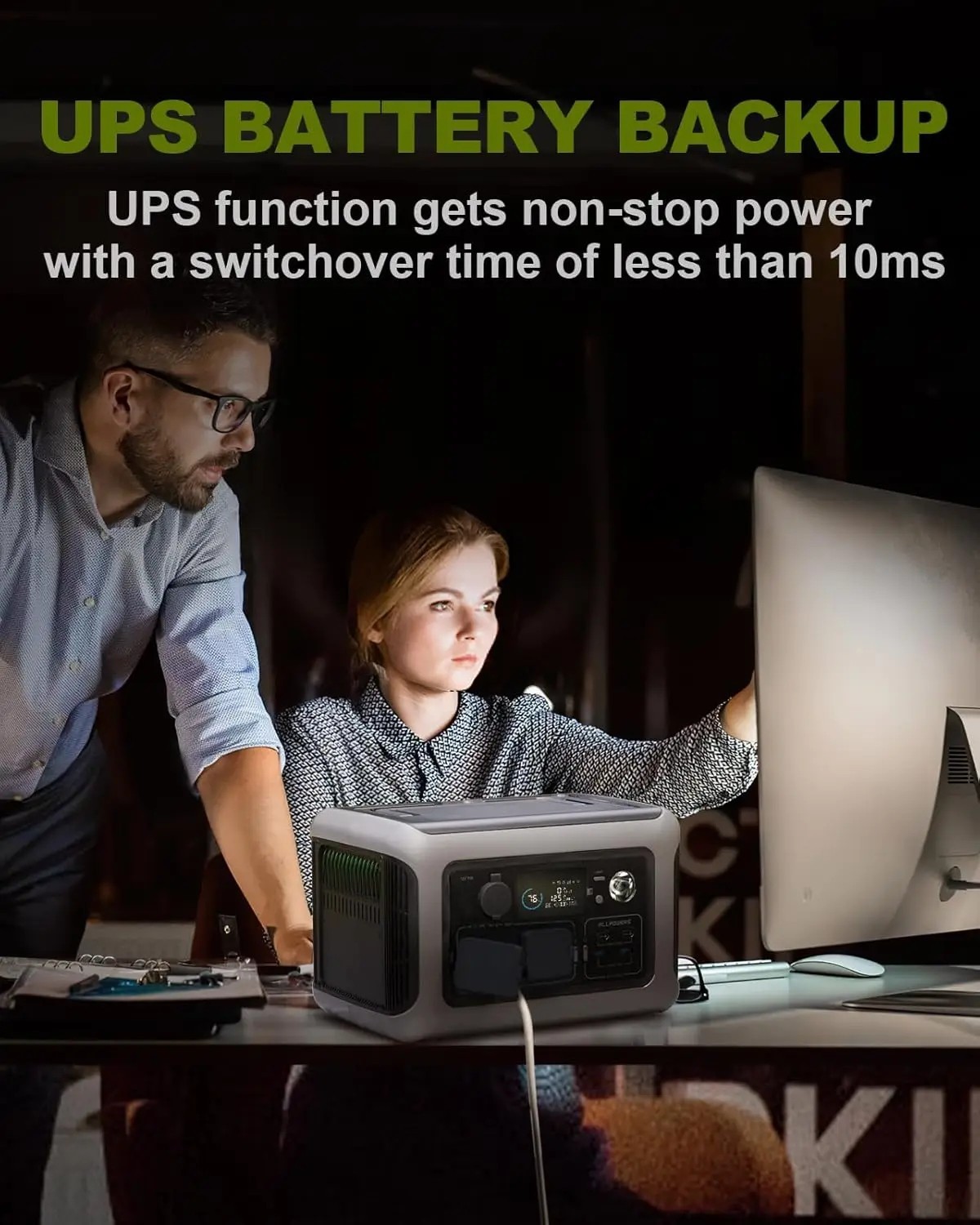 ALLPOWERS R600 Portable Power Station 299Wh LiFePO4 Battery – 600W AC Output