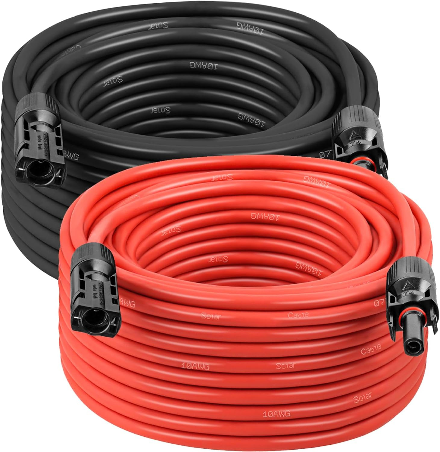 Solar Panel Extension Cable – 10AWG 50FT Solar Wire with Waterproof Male & Femal