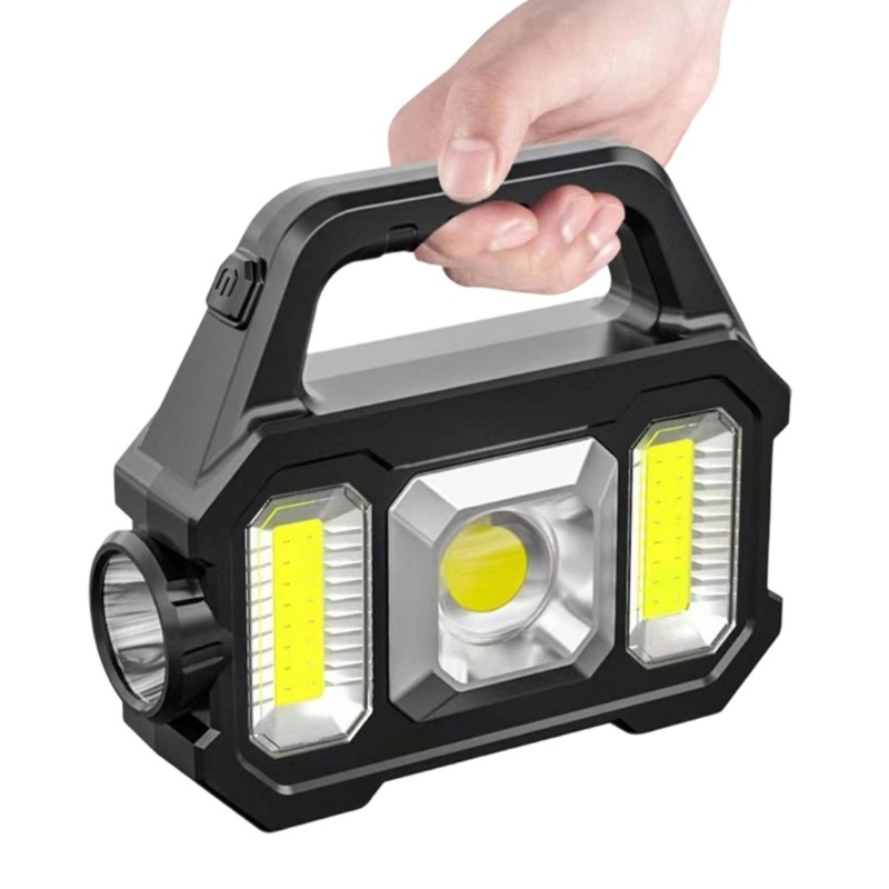 ABS Solar LED Spotlights Lantern With COBs Technology For Camping Adventure