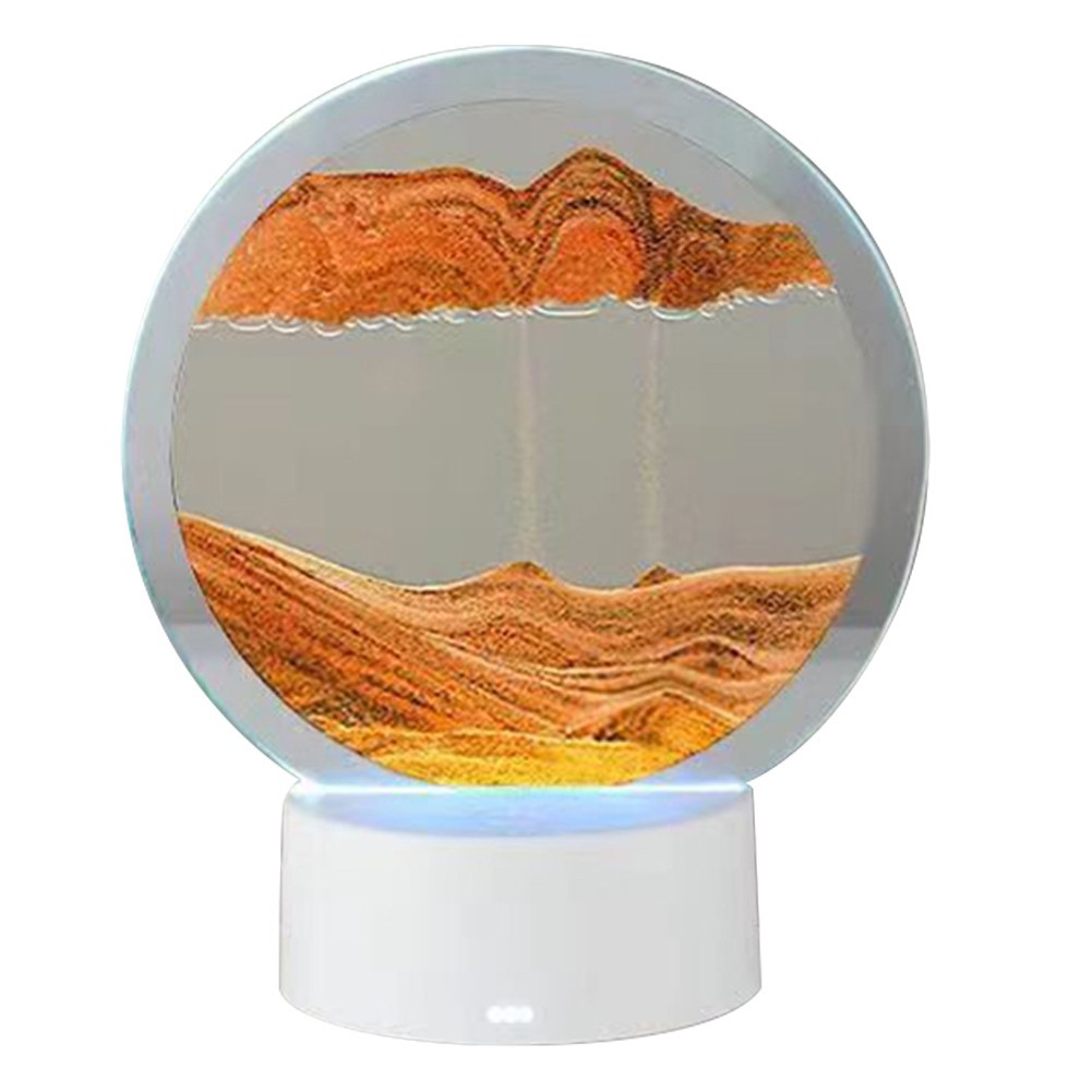 3D Sand Night Light Dual-way Power Supply Exquisite Desktop Decoration