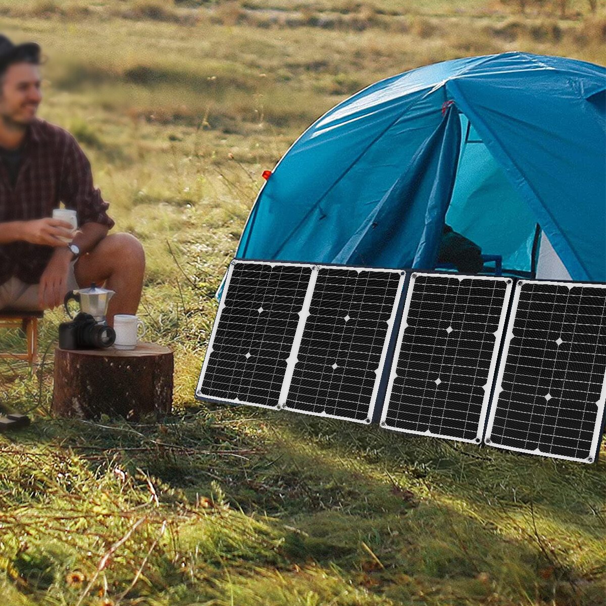 400 Watts Solar Panel Kit 100A 12V Battery Charger w/ Controller Caravan Boat RV