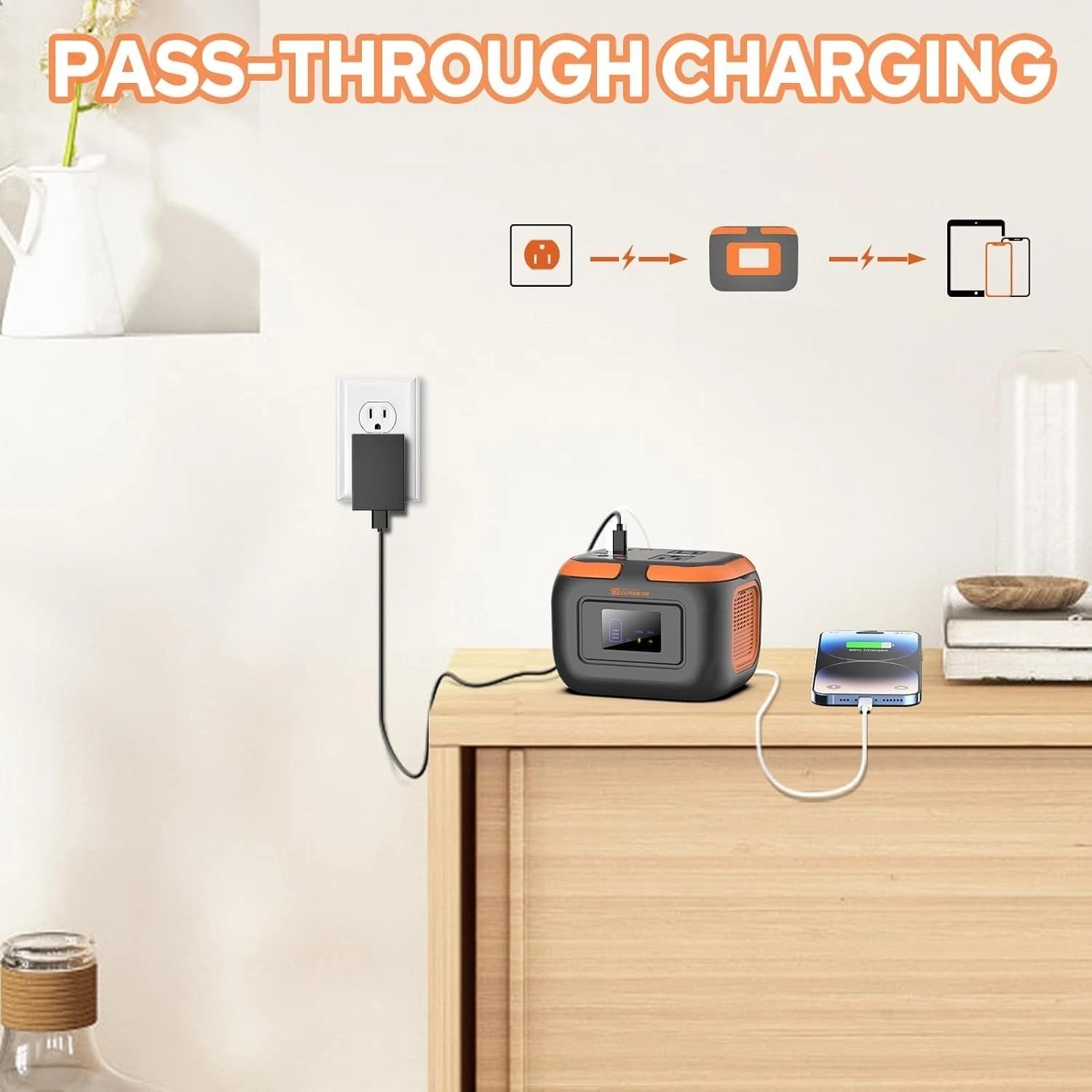 120W Portable Power Station – Reliable Power Bank for Camping Adventures