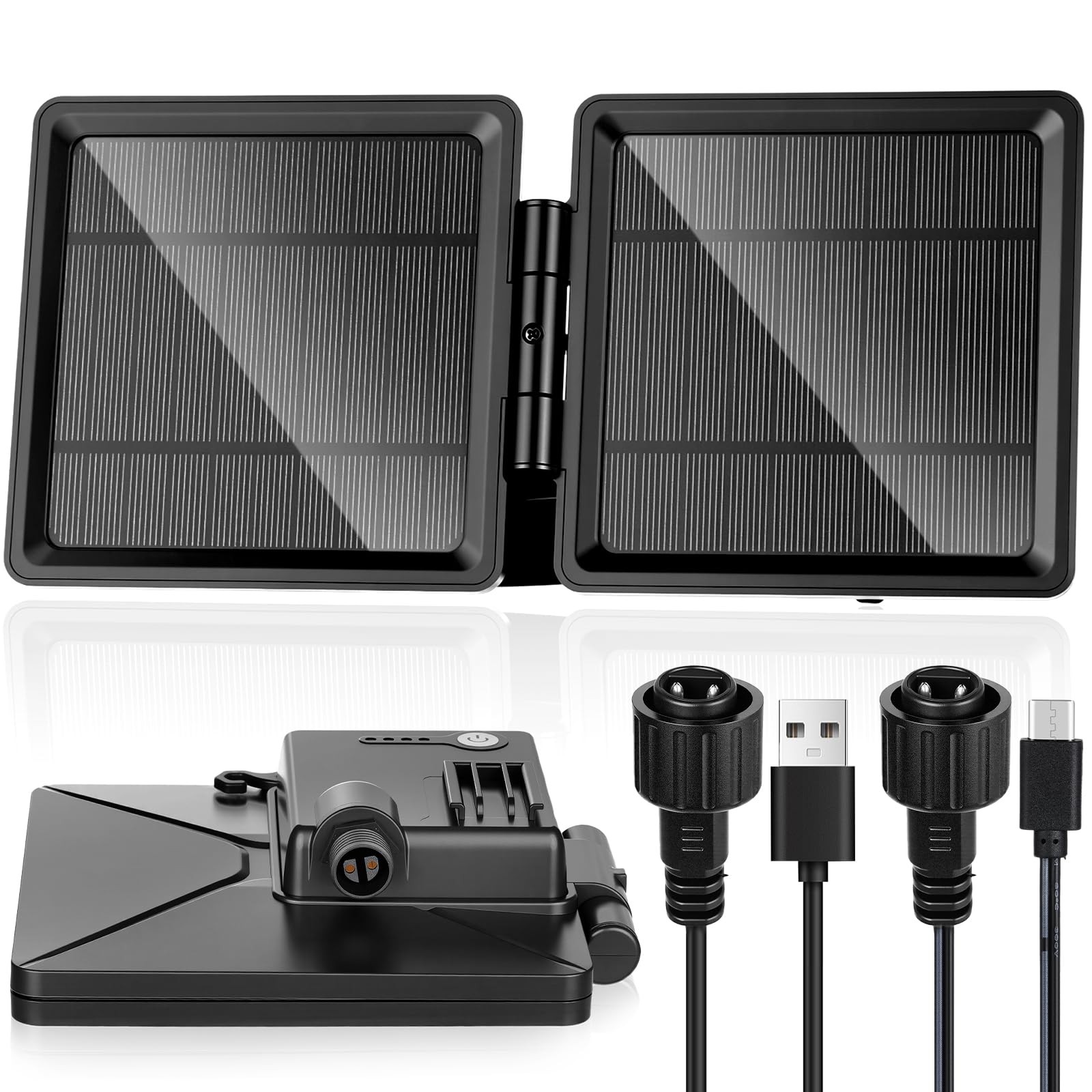 10w Portable Solar Charging Panel for Christmas Projector Light, Compatible w…