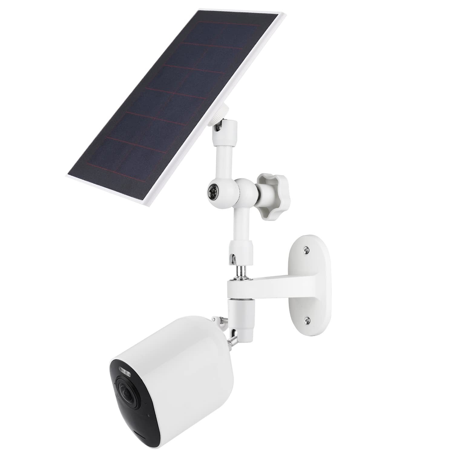 2-in-1 Adjustable Wall Mount for Solar Panel & Arlo Security Cameras, Max Sunlig