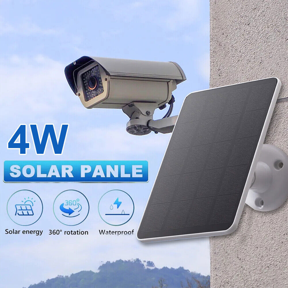 Solar Panel Charger Ring Spotlight Stick Up Camera Doorbell Solar Charger DC/USB