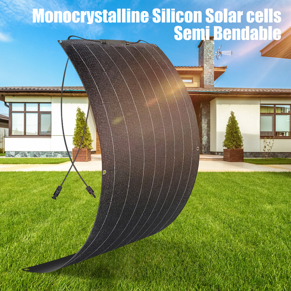 200W Watt Flexible Solar Panel ETFE Mono 18V Power RV Camping Off-Grid Rooftop