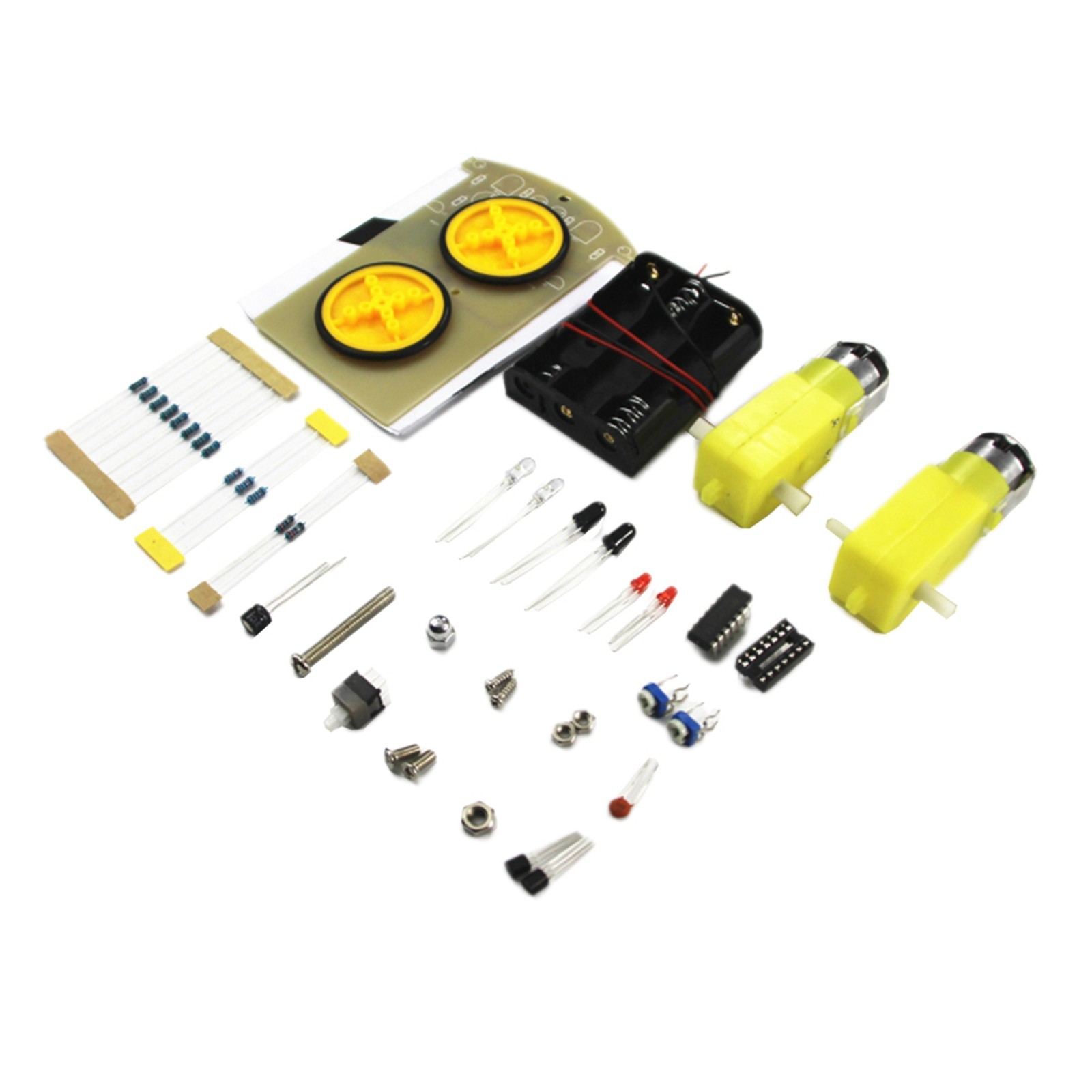 Electronic DIY Kit for Intelligent Tracking Car with Adjustable Direction