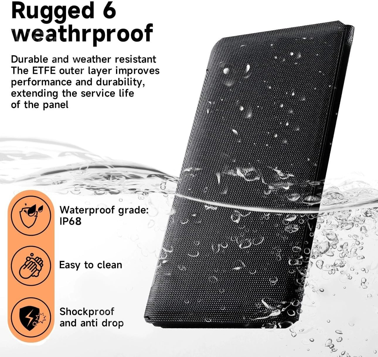50W Foldable Solar Panel Charger – Portable with 3 Outputs for Outdoor Use