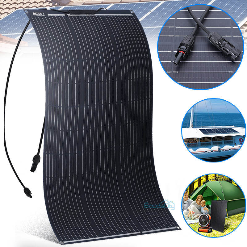 800W Watt Flexible Solar Panel 12V Mono Home RV Rooftop Camping Off-Grid Power