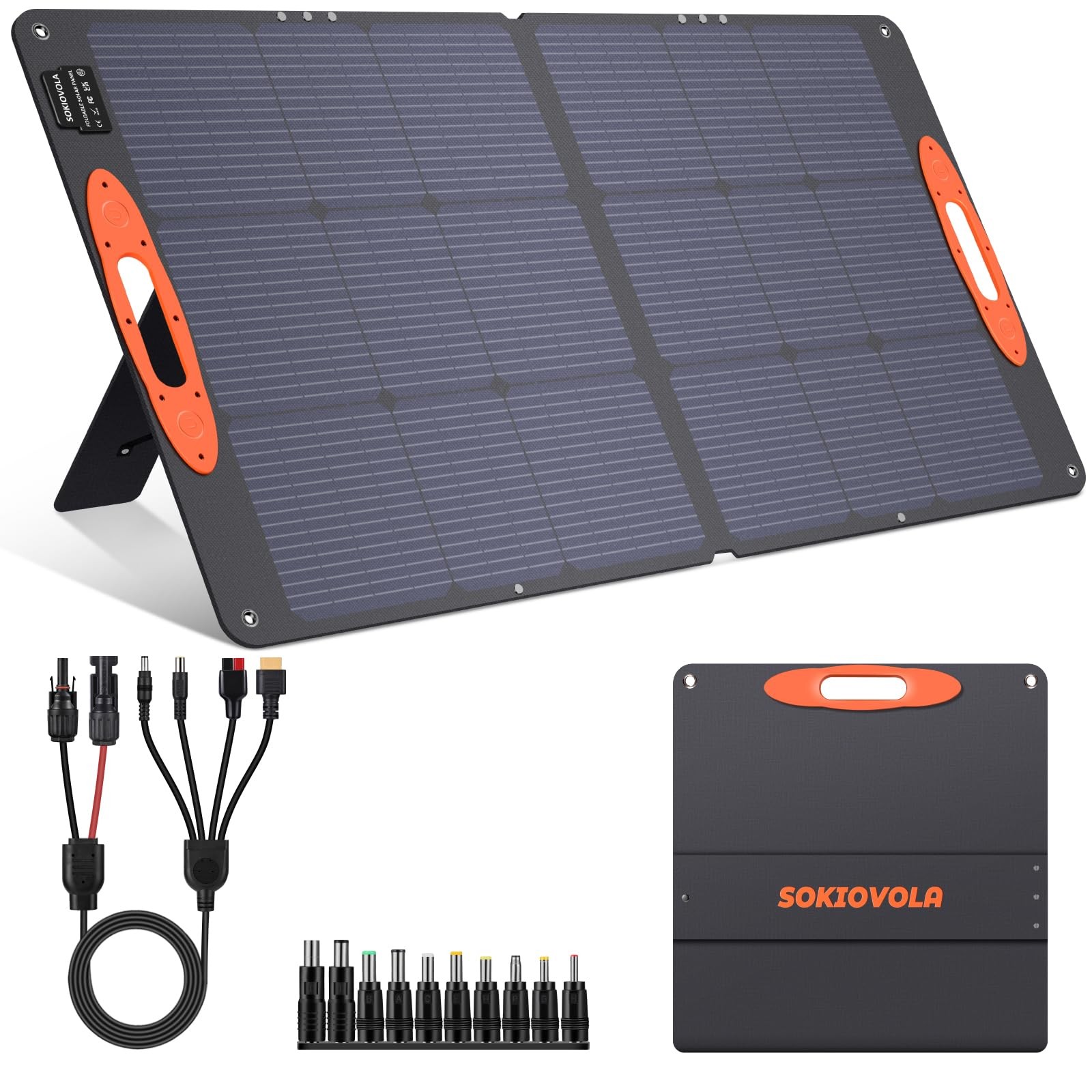 N-Type 16BB 110W Portable Solar Panel for EF/Jackery/Bluetti/Anker Power Stat…