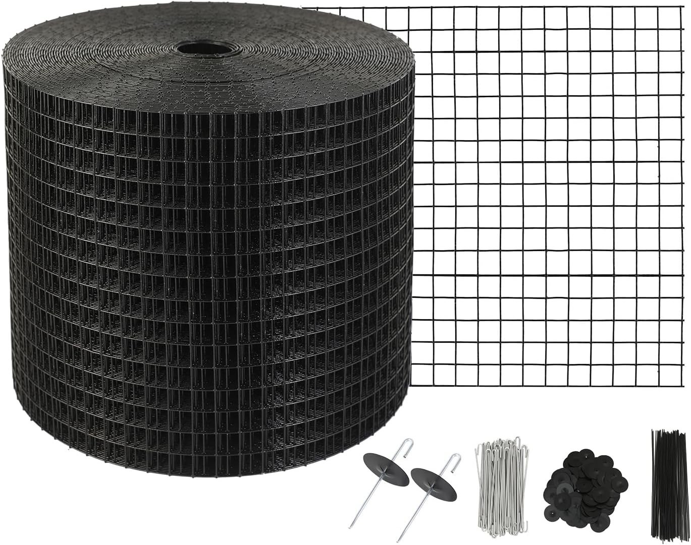6 inch x 100ft , Critter Guard Roll Kit with 100pcs Aluminum Alloy Fasteners,…