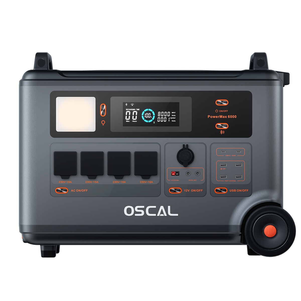 Blackview OSCAL Portable Power Station 6000W LiFePO4 Solar Generator 57600Wh Max