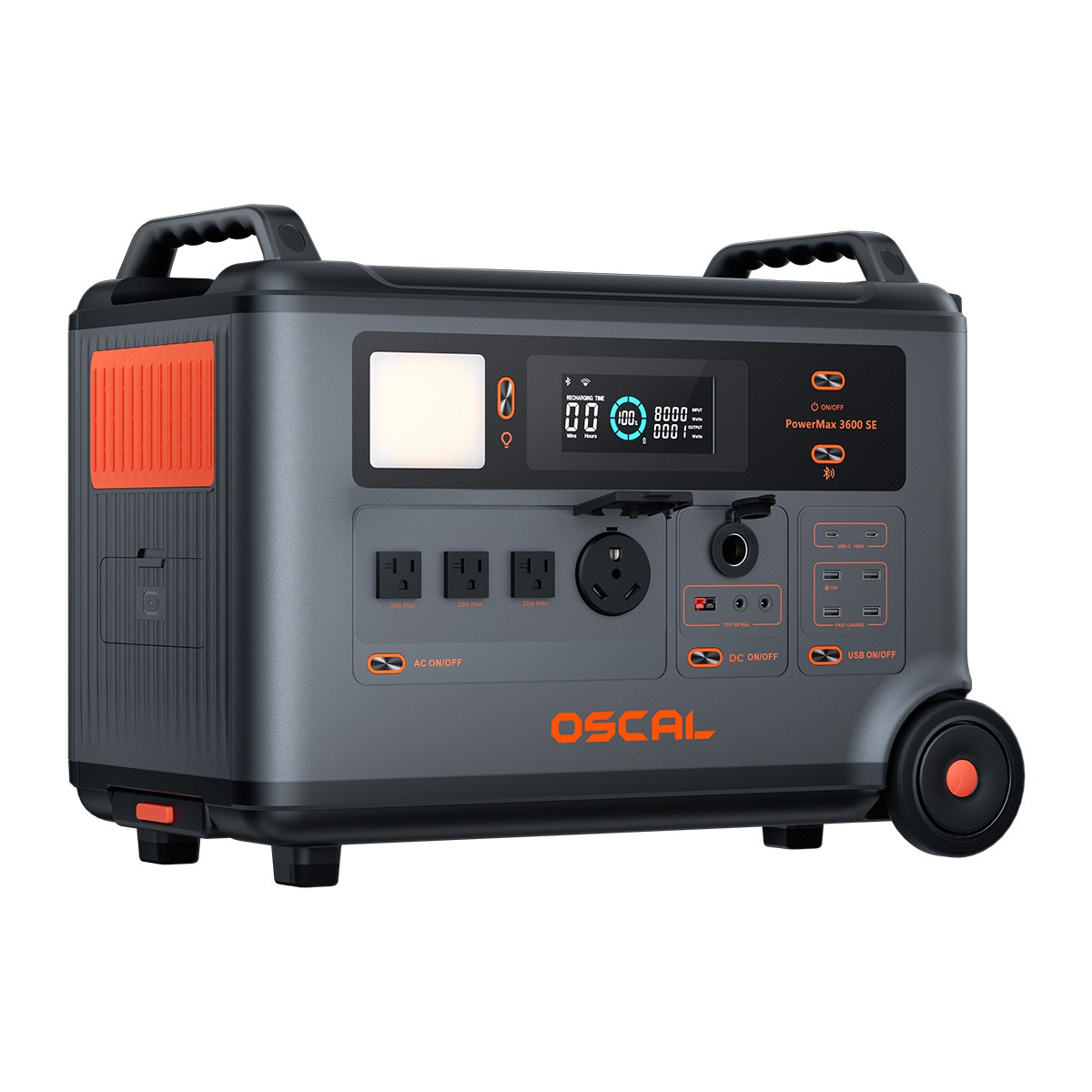 Blackview OSCAL PowerMax 3600W Portable Power Station 3600Wh 3x 200W Solar Panel