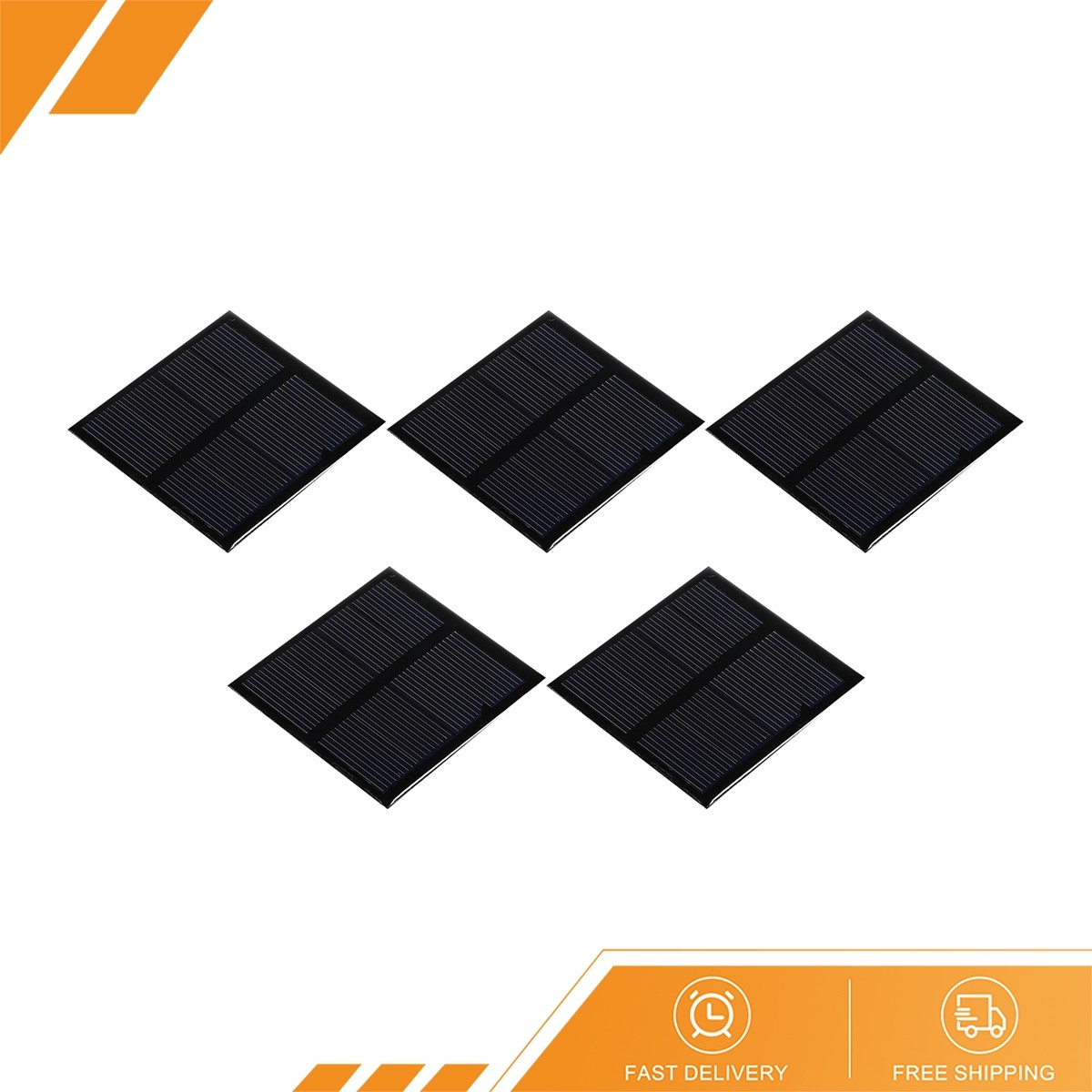 5 x Mini Solar Panel Cell 2V 150mA 0.3W 60mm x 60mm for DIY