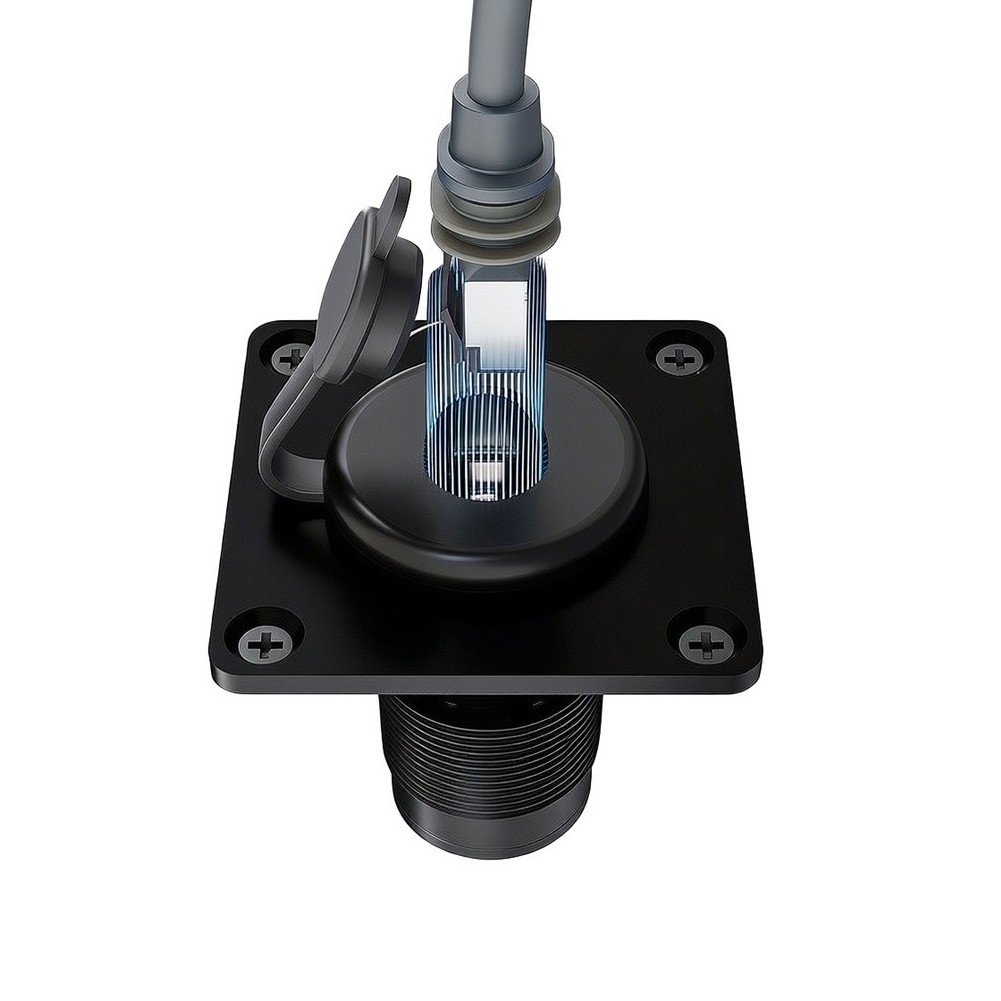CAT6 Female-Female Socket IP68 Aluminum Housing for Gen3 Wall Integration