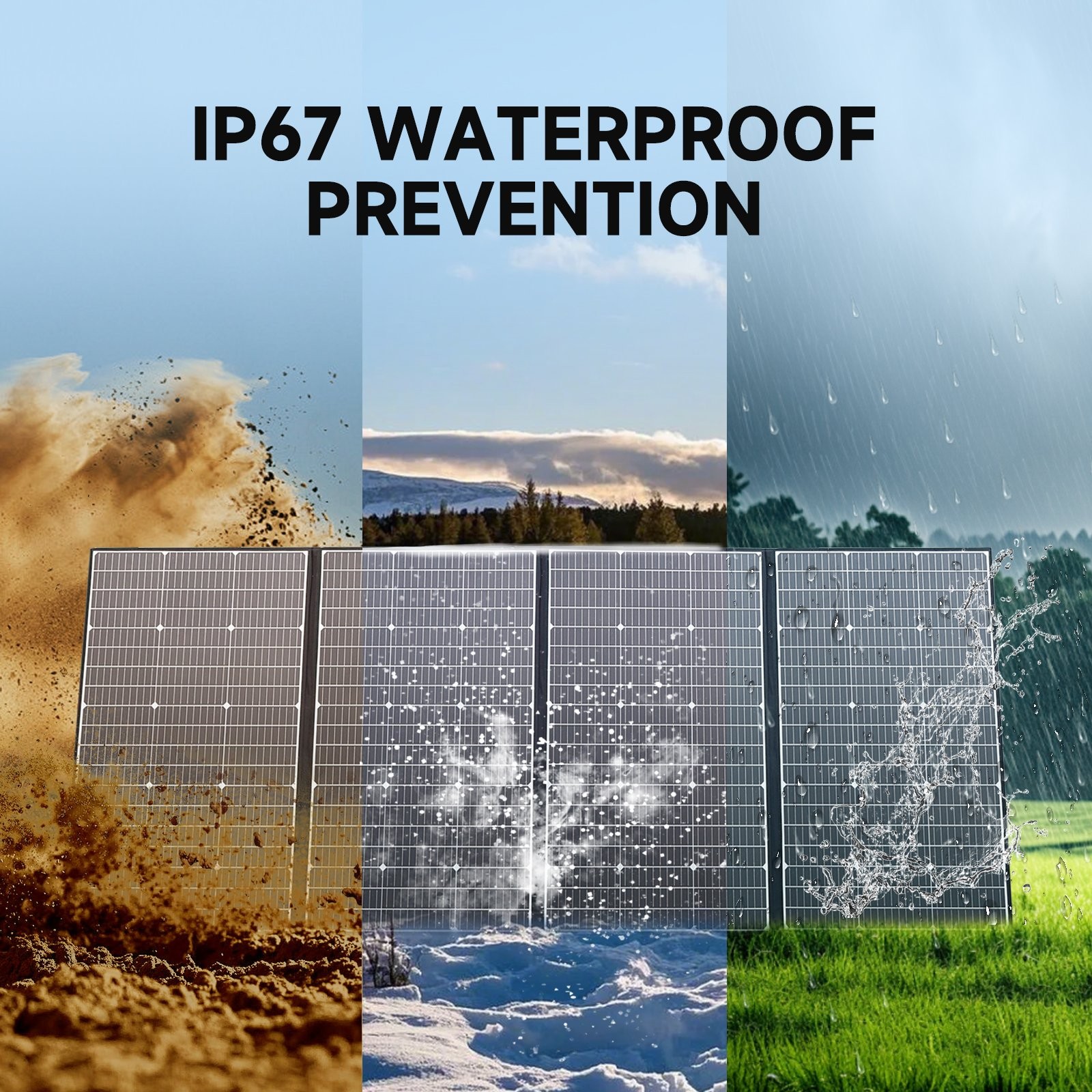 ALLPOWERS 400W Portable Solar Panel Waterproof IP67 Foldable For Generator Camp
