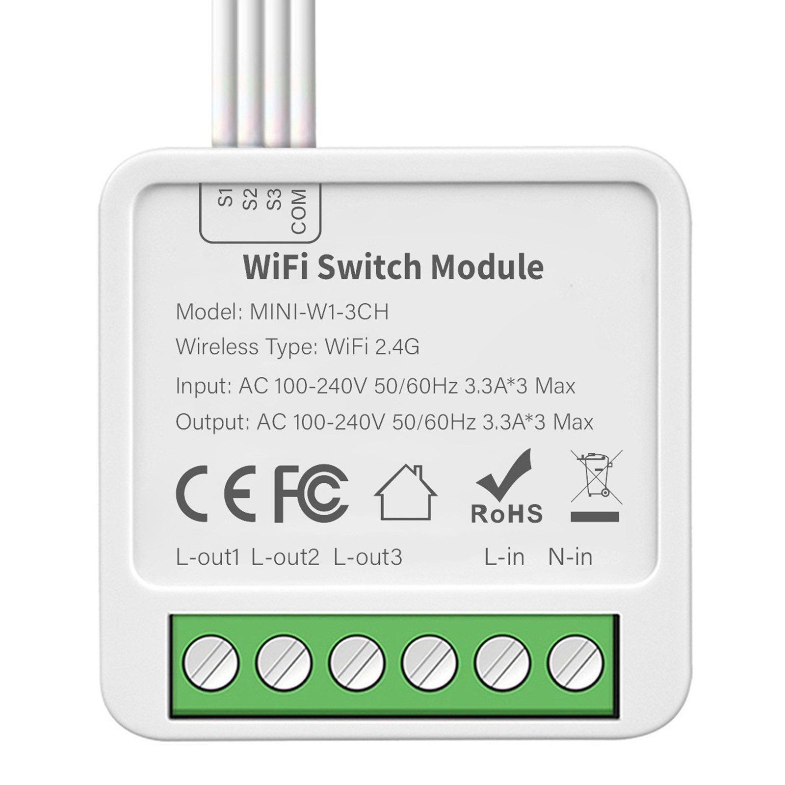 Smart Home WiFi Light Switch Voice Control Compatible Easy Installation