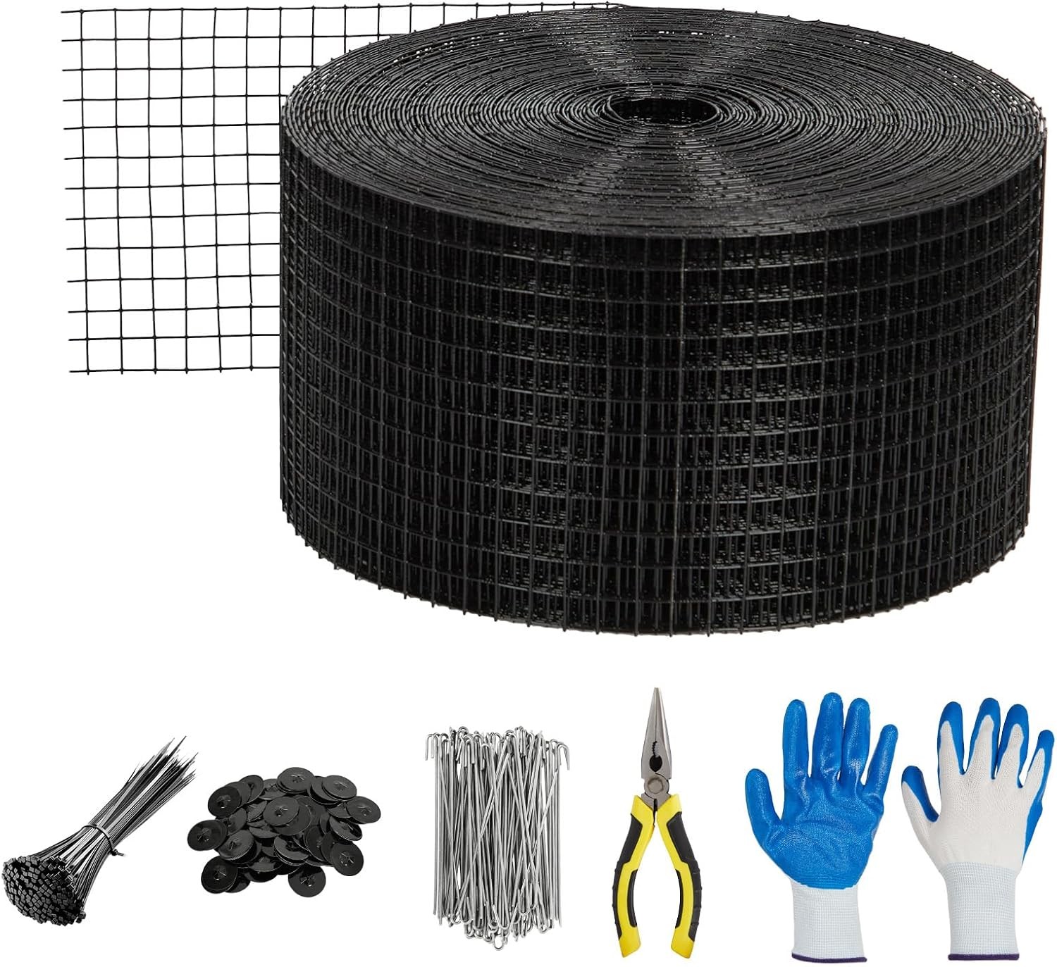 6 in x 50/100/120 ft Solar Panel Bird Guard Mesh Critter Protection w/ Fasteners