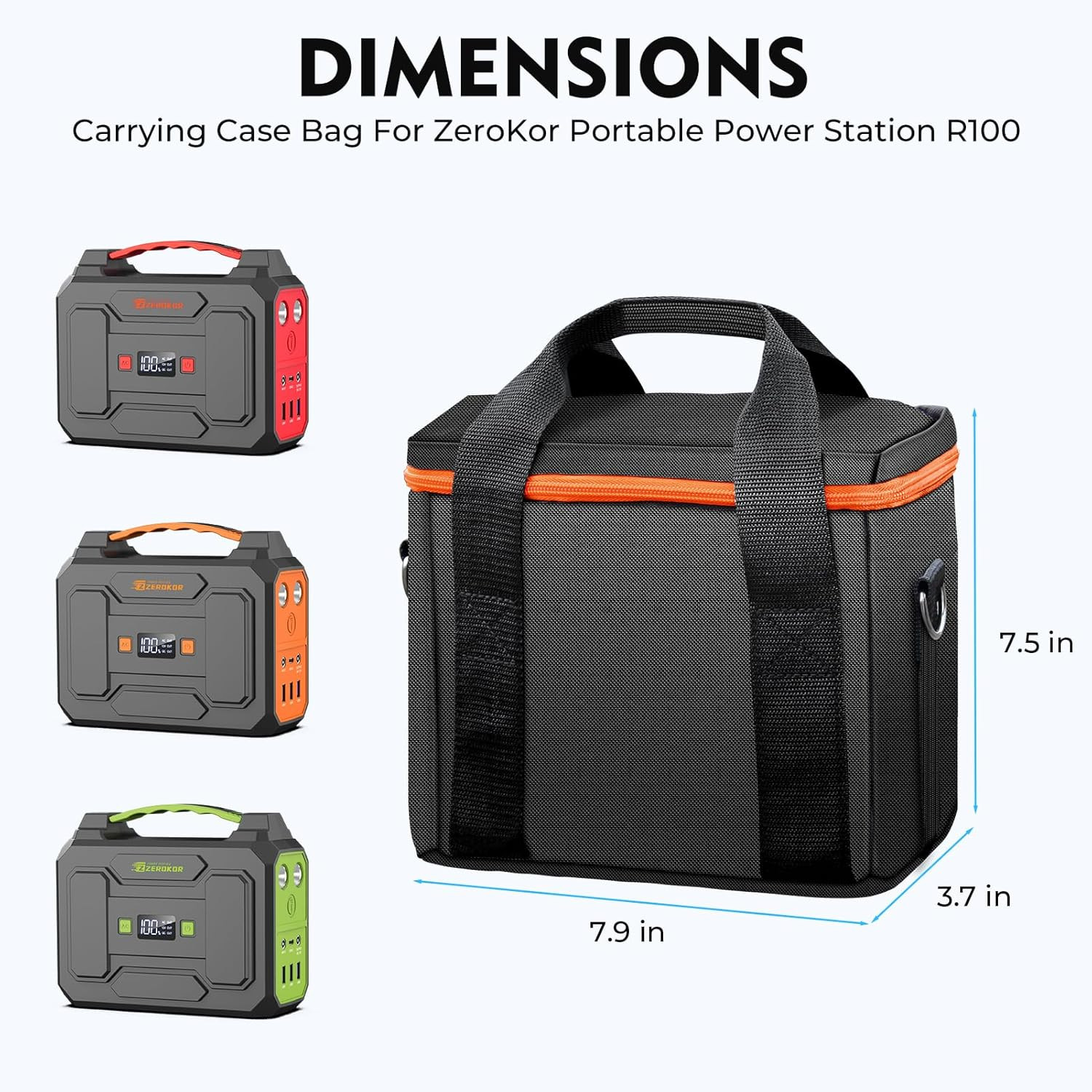 Portable Power Station Carrying Case for R100 Portable Solar Generator,Solar Pow