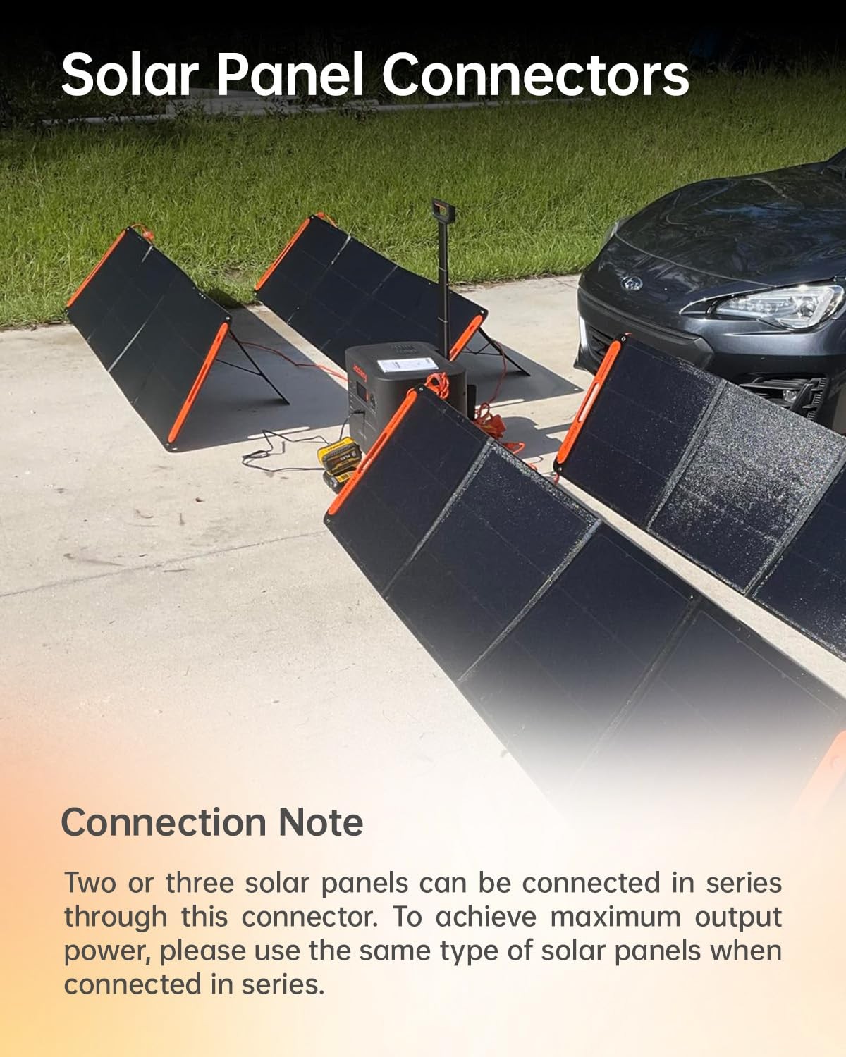 Naubluvo Solar Panel Connectors for Jackery Explorer 3000/2000 Pro/Plus/1000