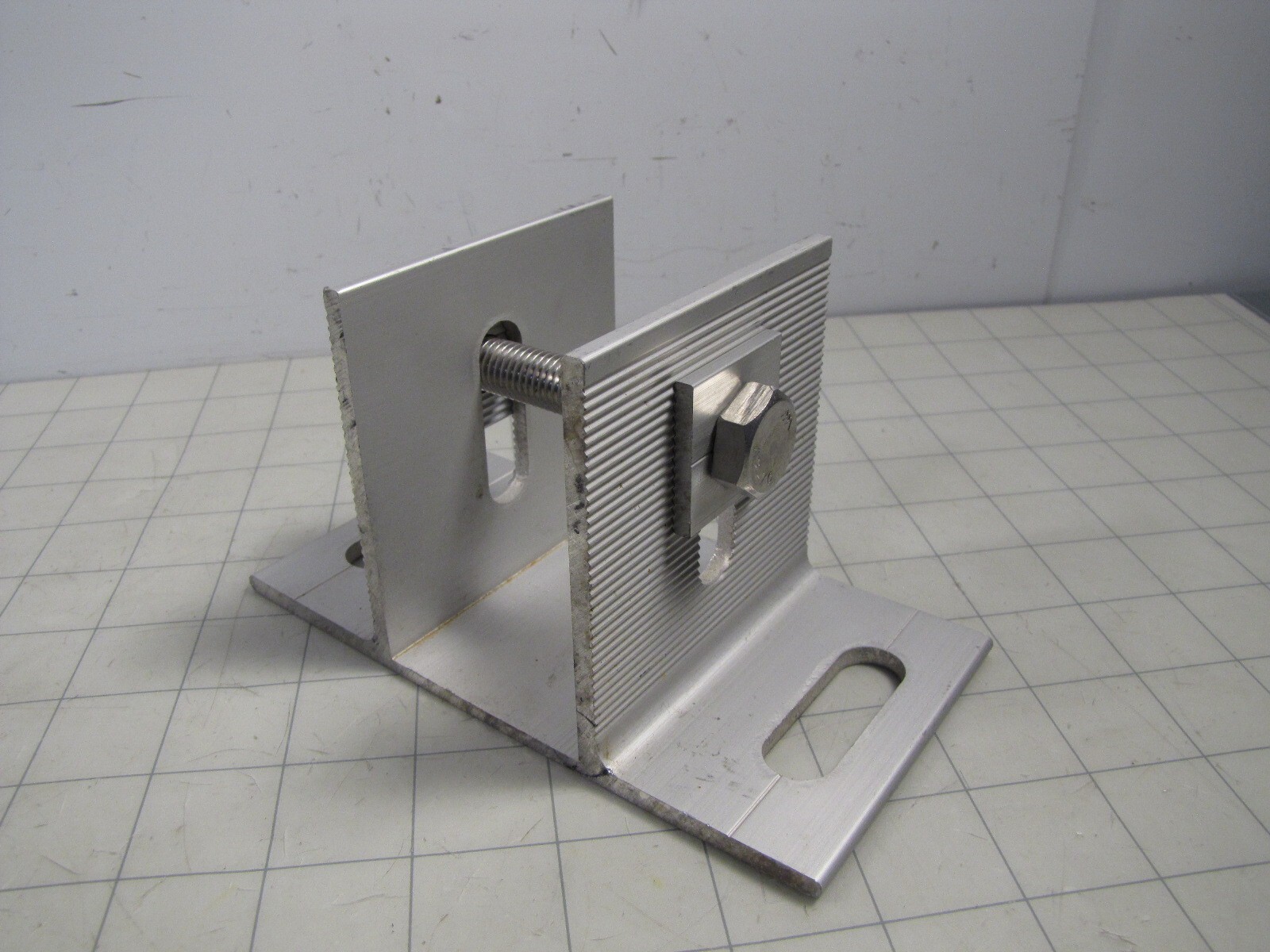 3″ Wide 2″ Channel Aluminum Above Ground Solar Panel Mounting Bracket 1-Bolt NEW