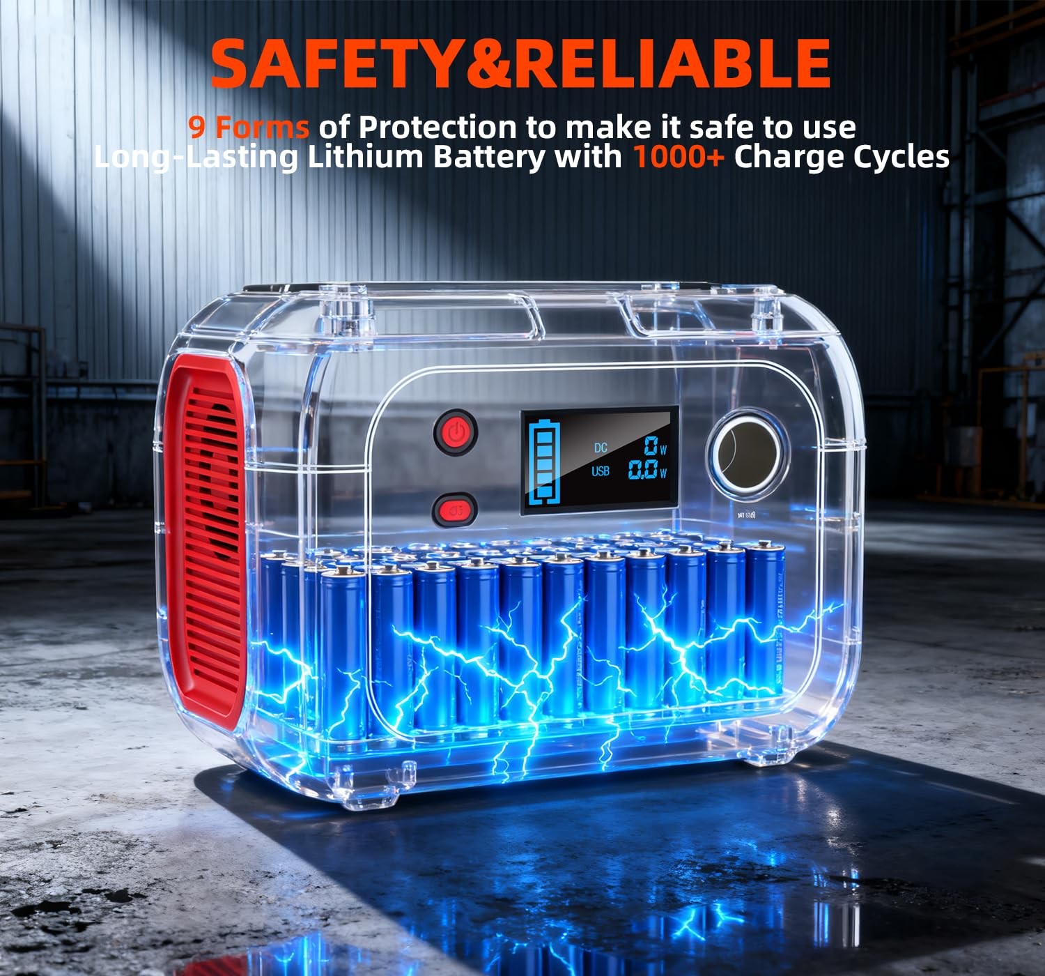 ENOFLO Portable Power Station 300W, 228Wh Solar Generator with 110V Pure Sine…