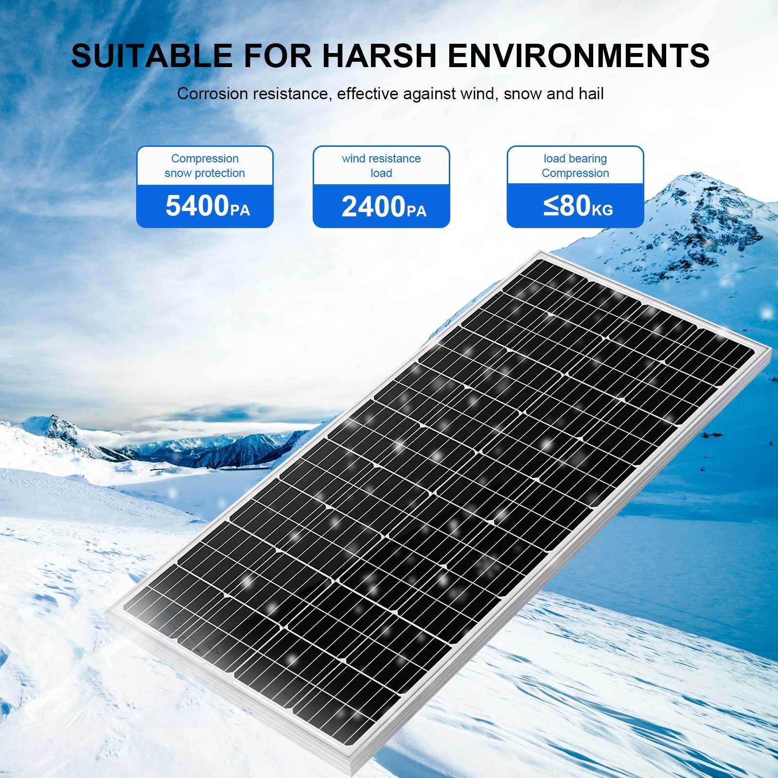 400 Watt 12 Volt Monocrystalline Solar Panel PV Power Charger Home RV Marine