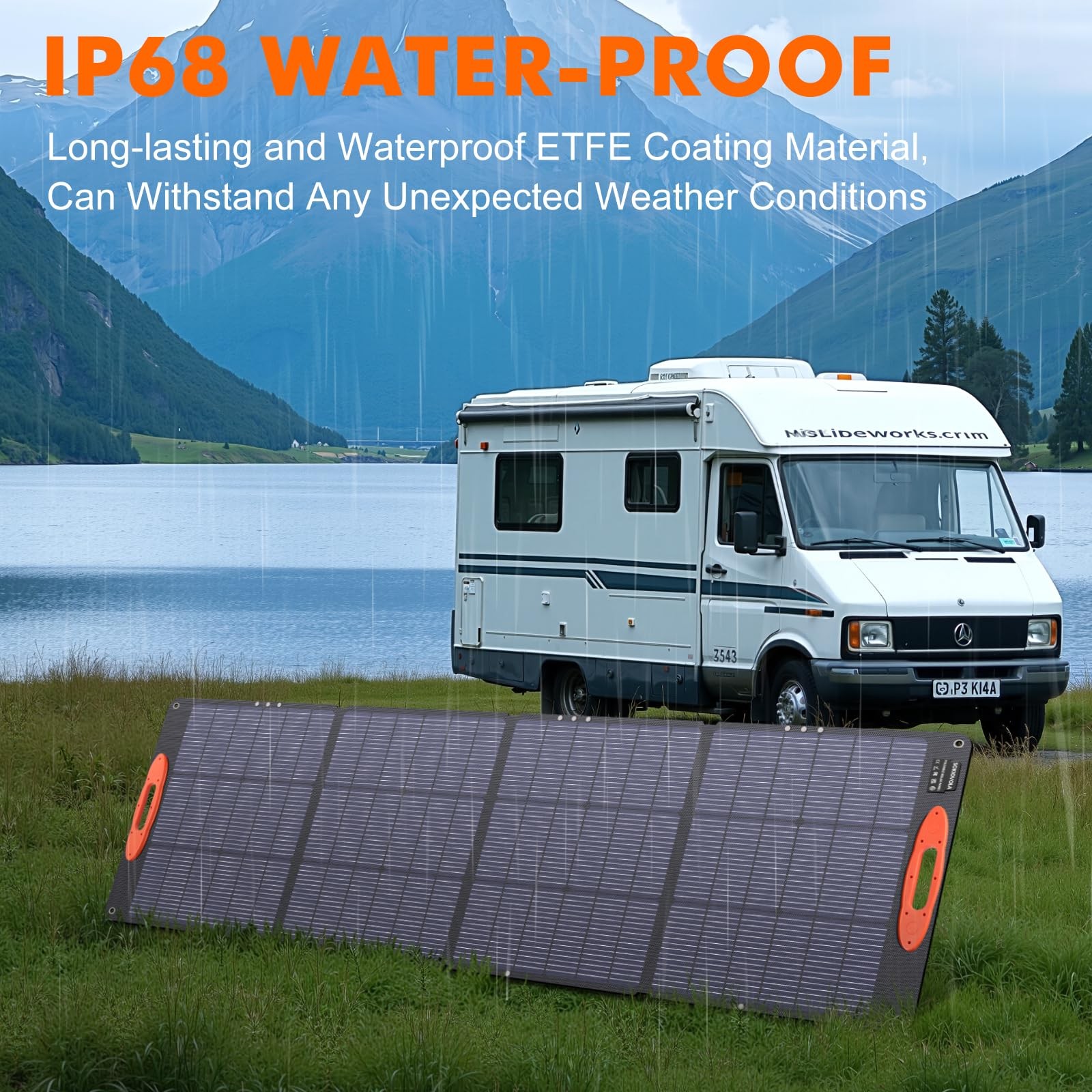 SOKIOVOLA N Type 16BB 200W Portable Solar Panel for EF/Jackery/Bluetti/Anker