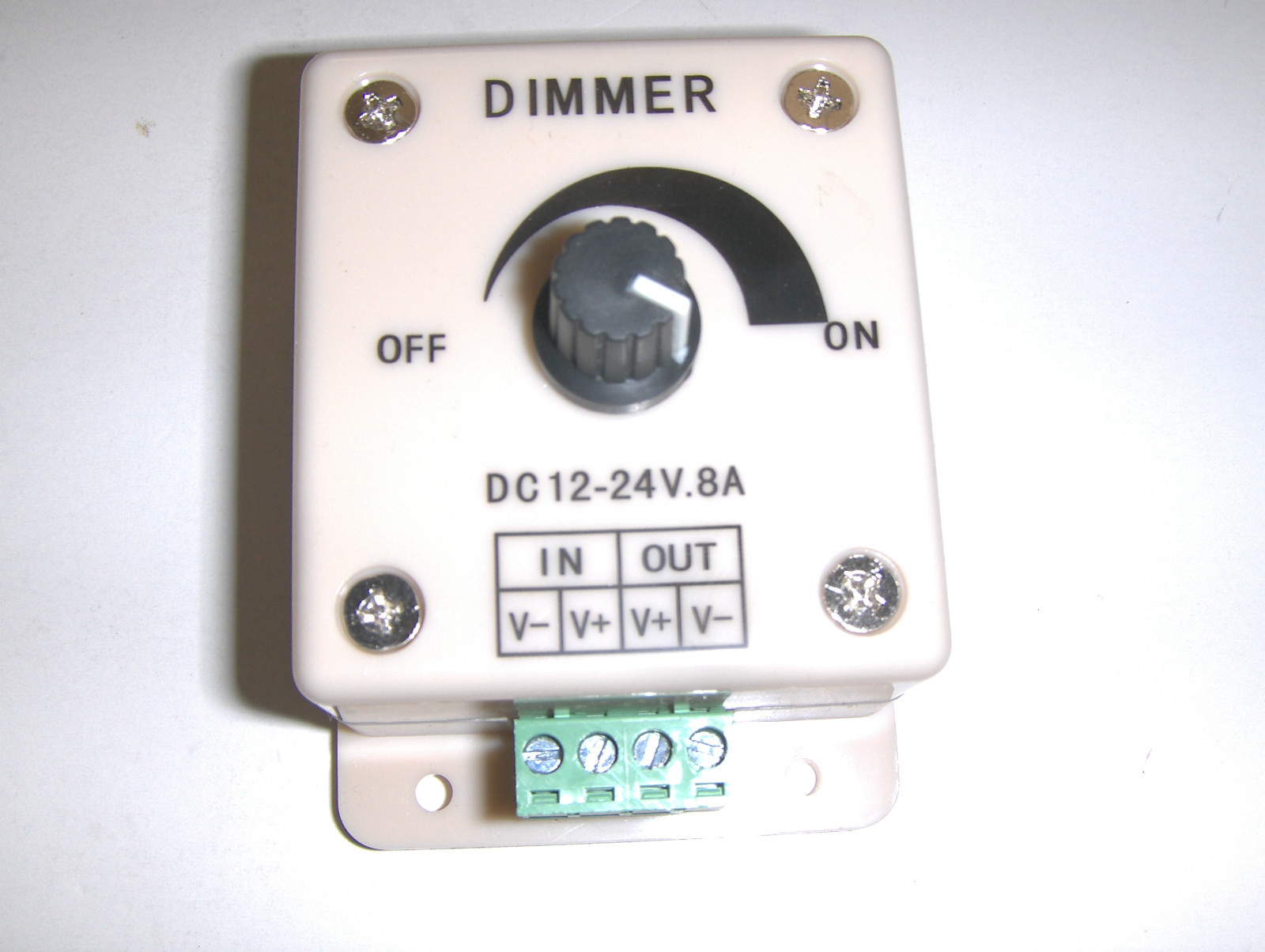 DC Dimmer switch for 12 v LED’s and more, adjust brightness on your LED lights